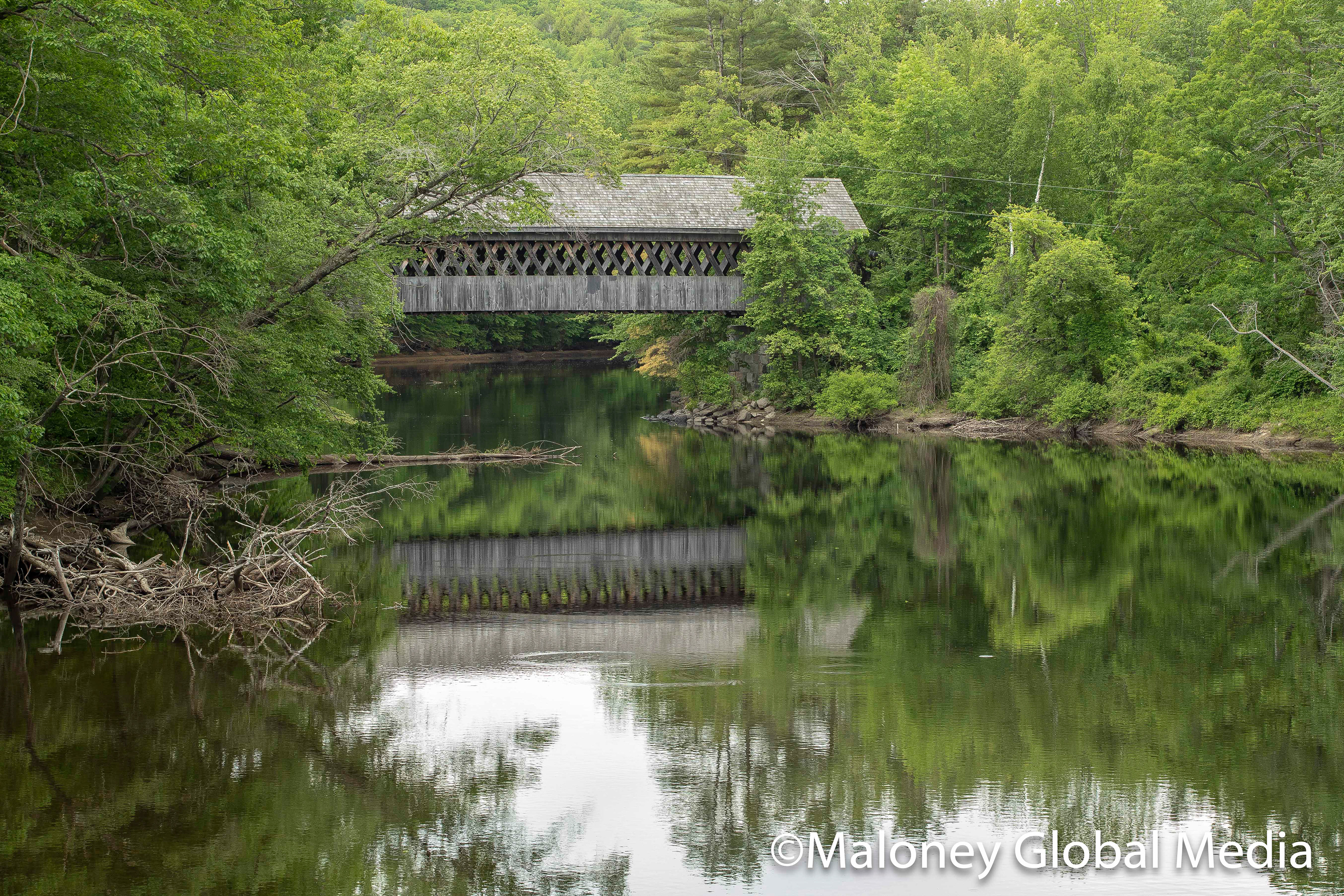 Covered bridge, Henniker, NH