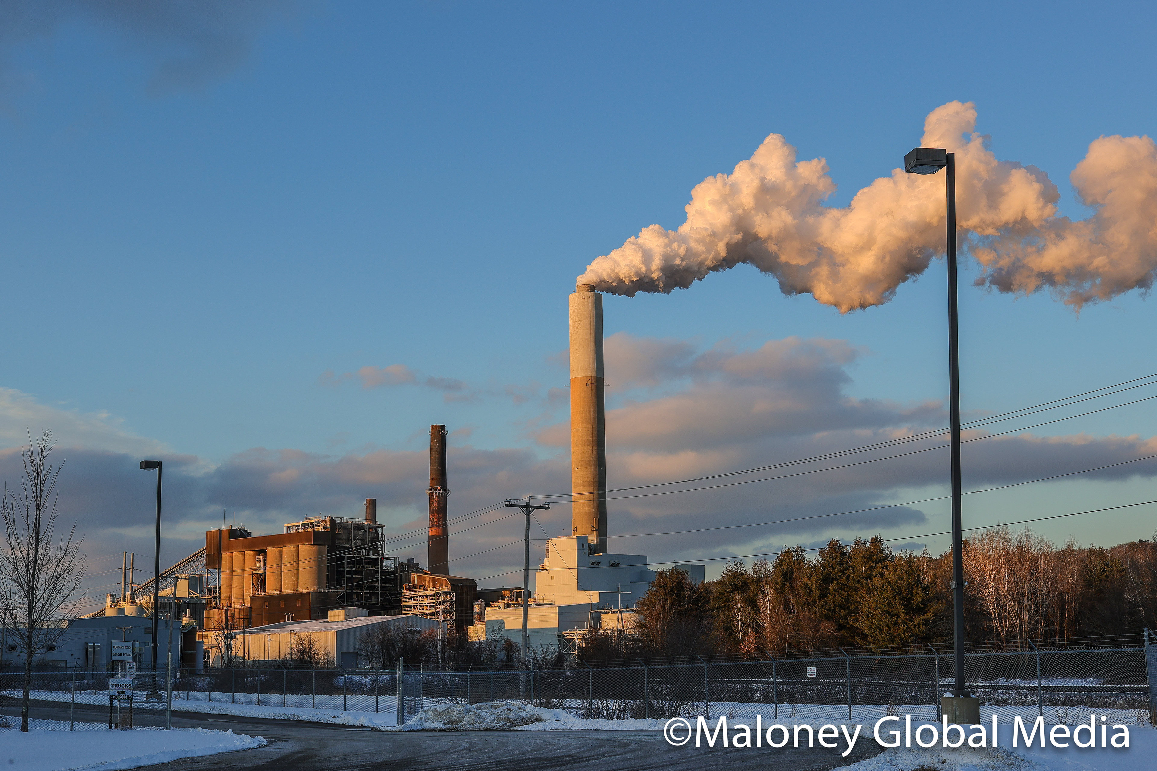 Smoke stacks in Bow, NH