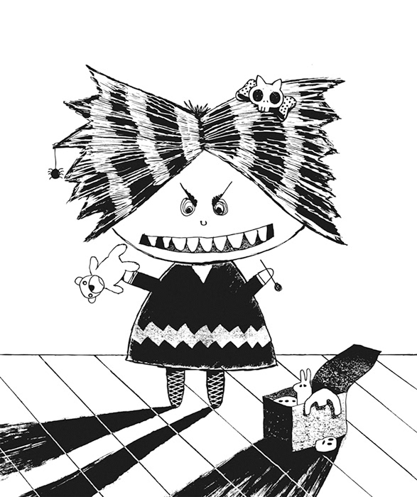 Playtime for Lucy with voodoo doll