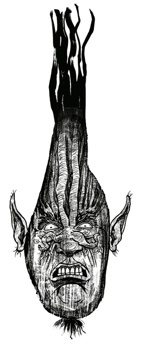 Spring onion Elf character concept design for the Faerie Wood roleplaying game