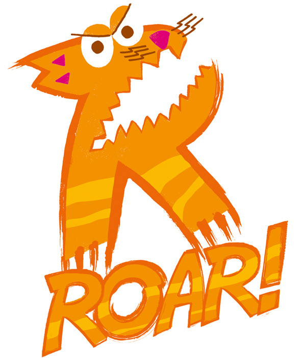 ROAR! tiger logo (portrait)