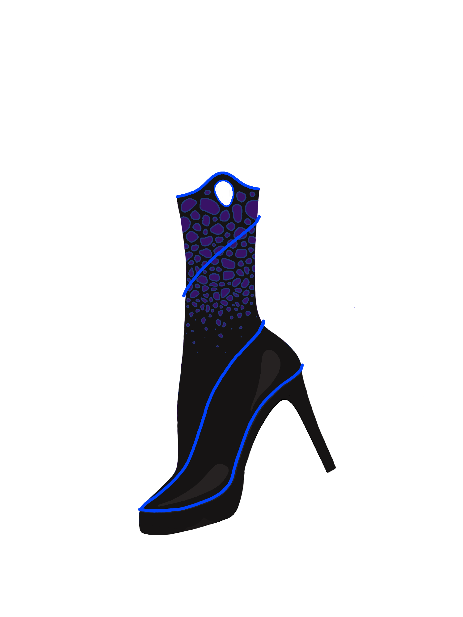Meta-short heel