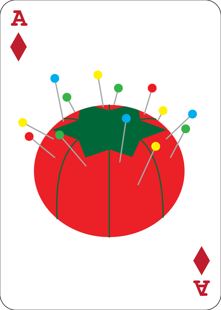 ace of diamonds - a pin cushion
