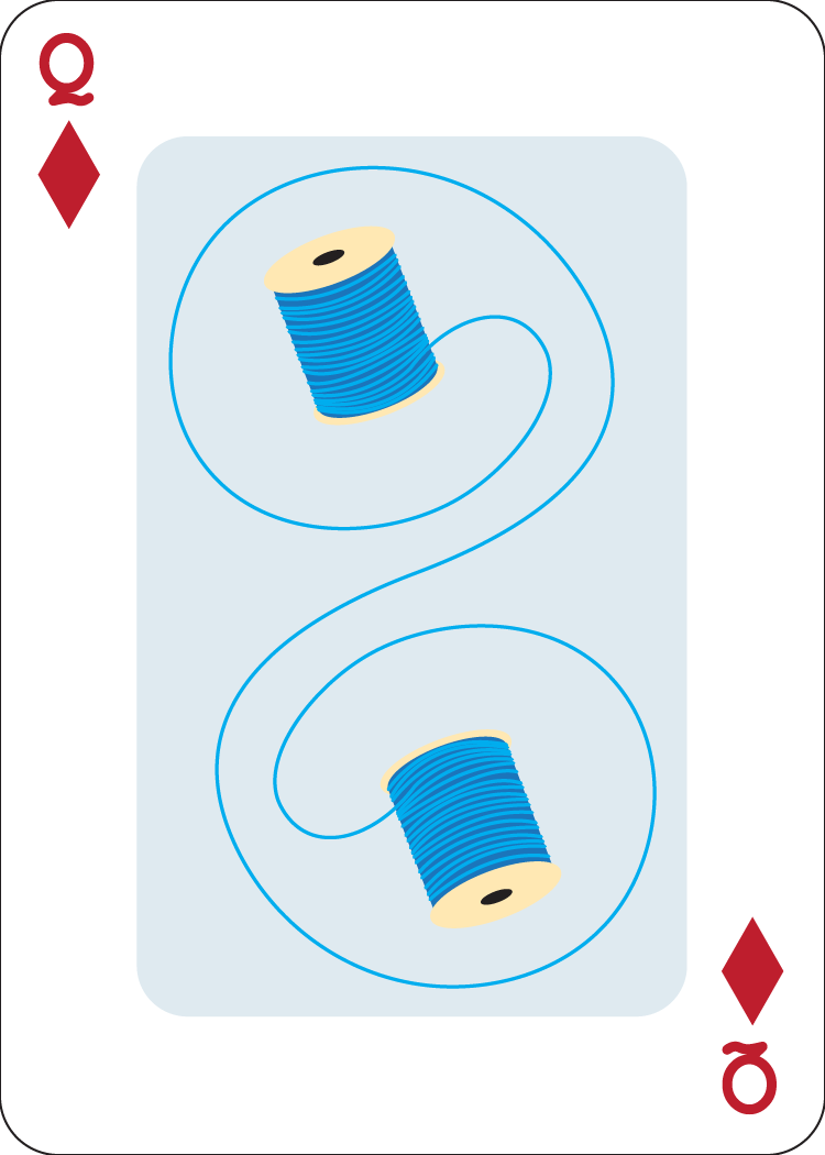 queen of diamonds - spools of thread
