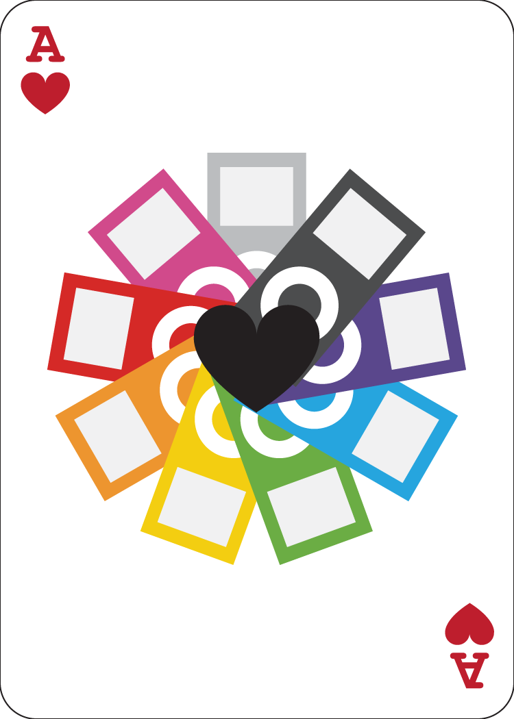 ace of hearts - ipod nanos