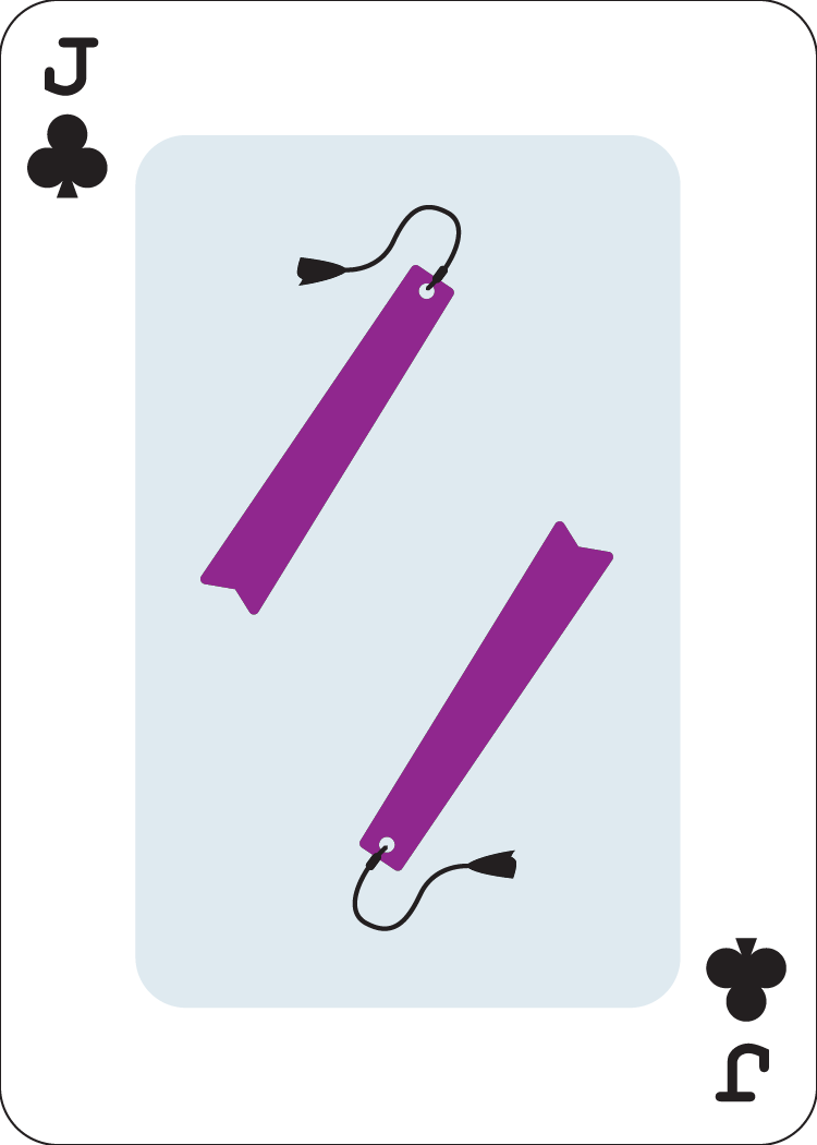 jack of clubs - bookmarks