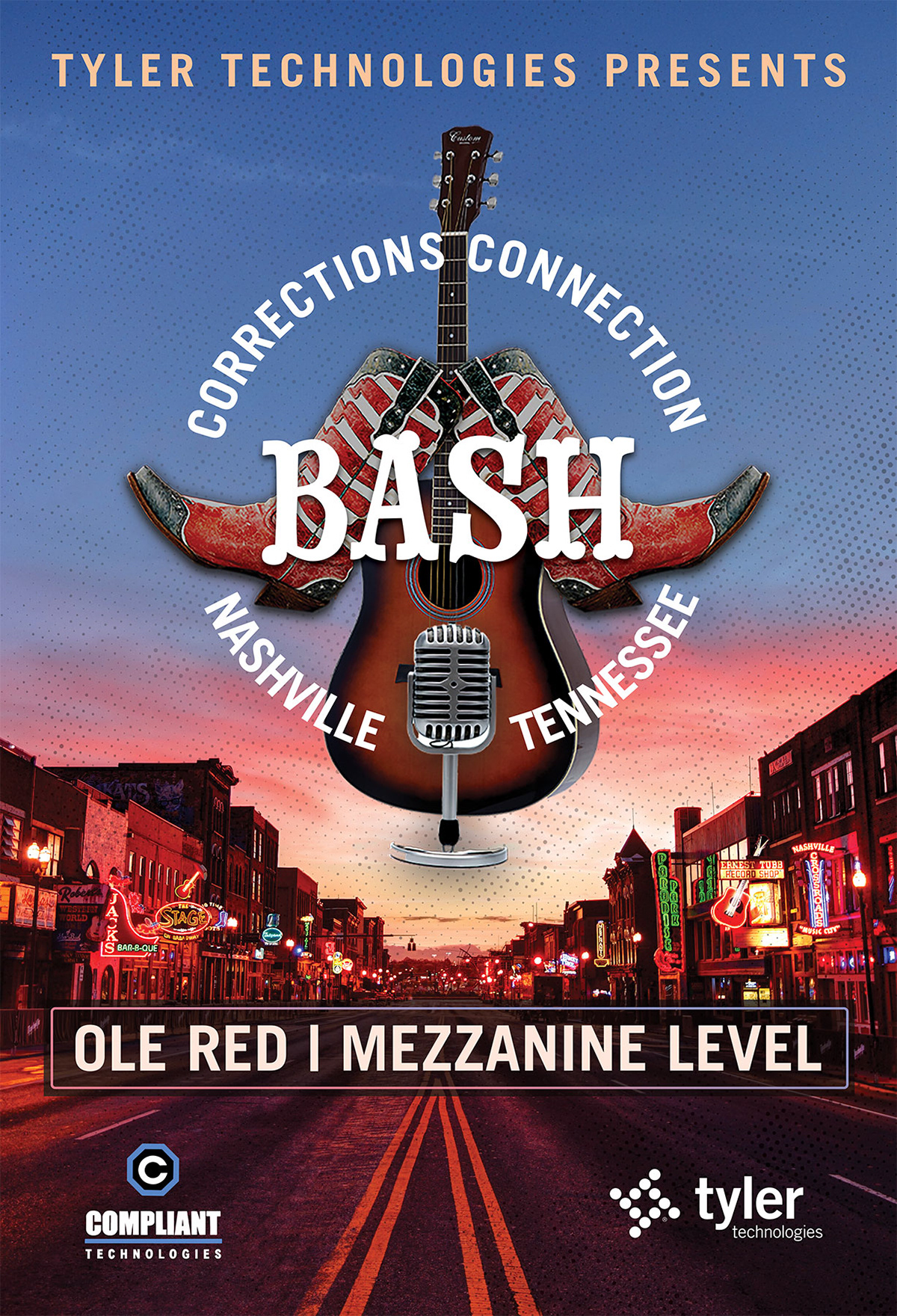 Flyer for an invite-only after conference party in Nashville