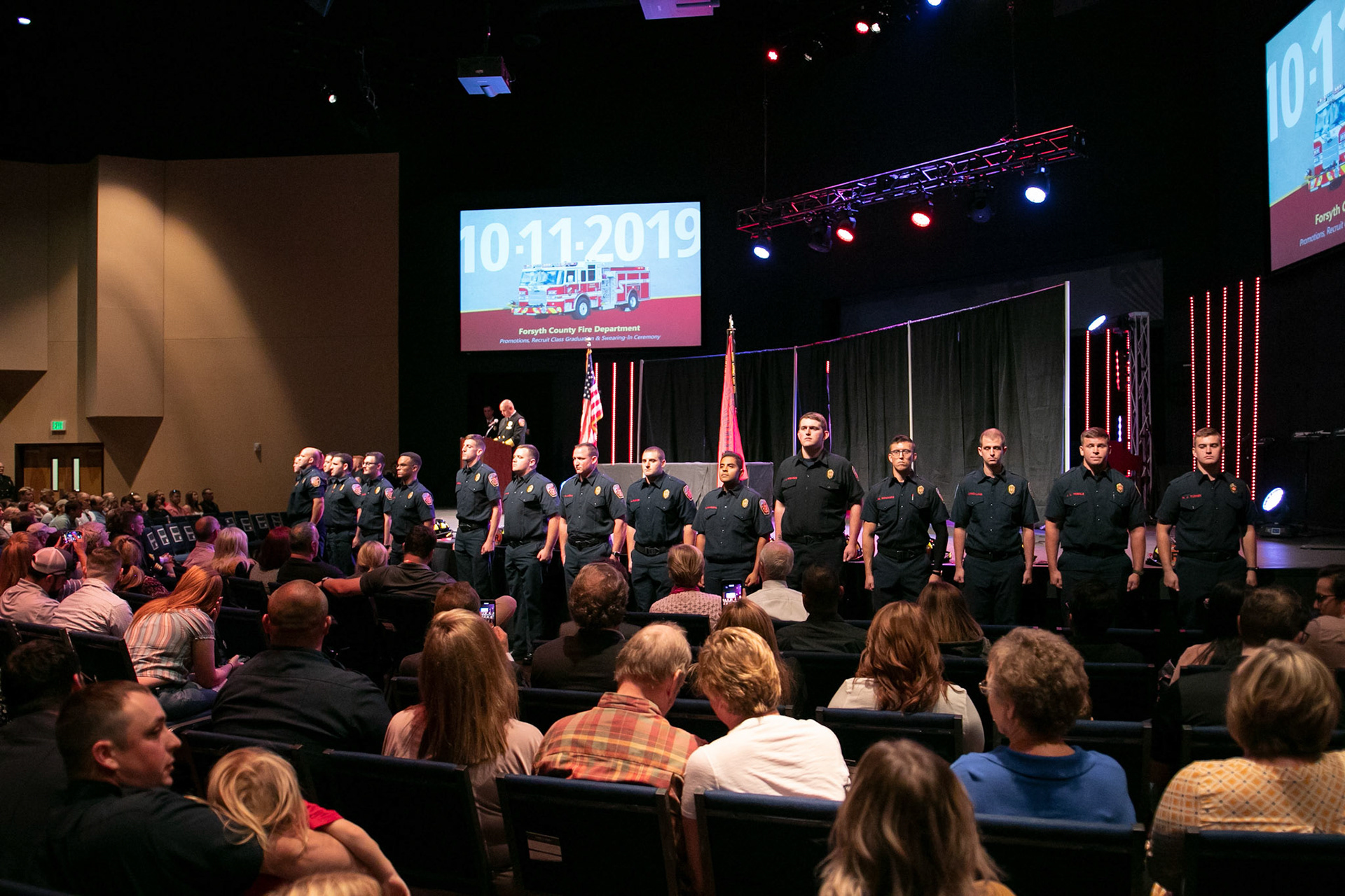 Fire Department's recruit graduation ceremony