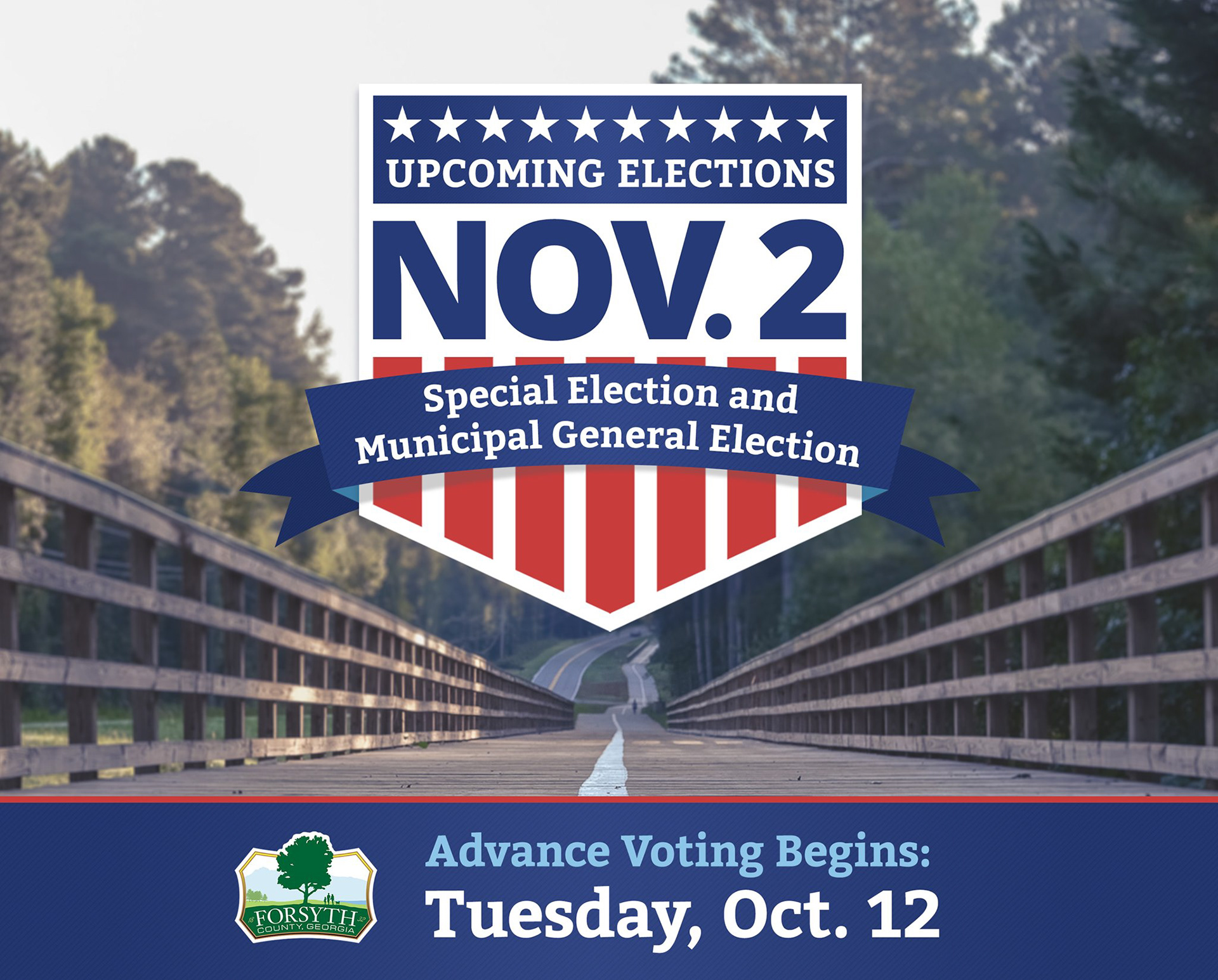 Badge, photo and branding for Countywide election campaign