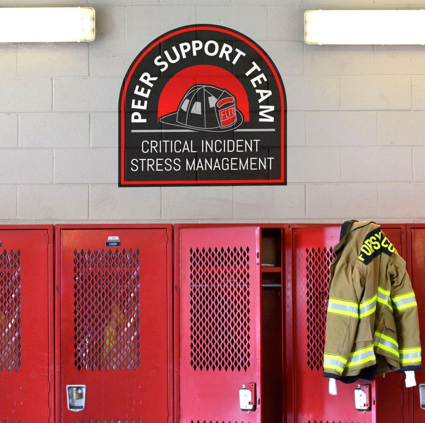 Fire department logo for internal peer support program