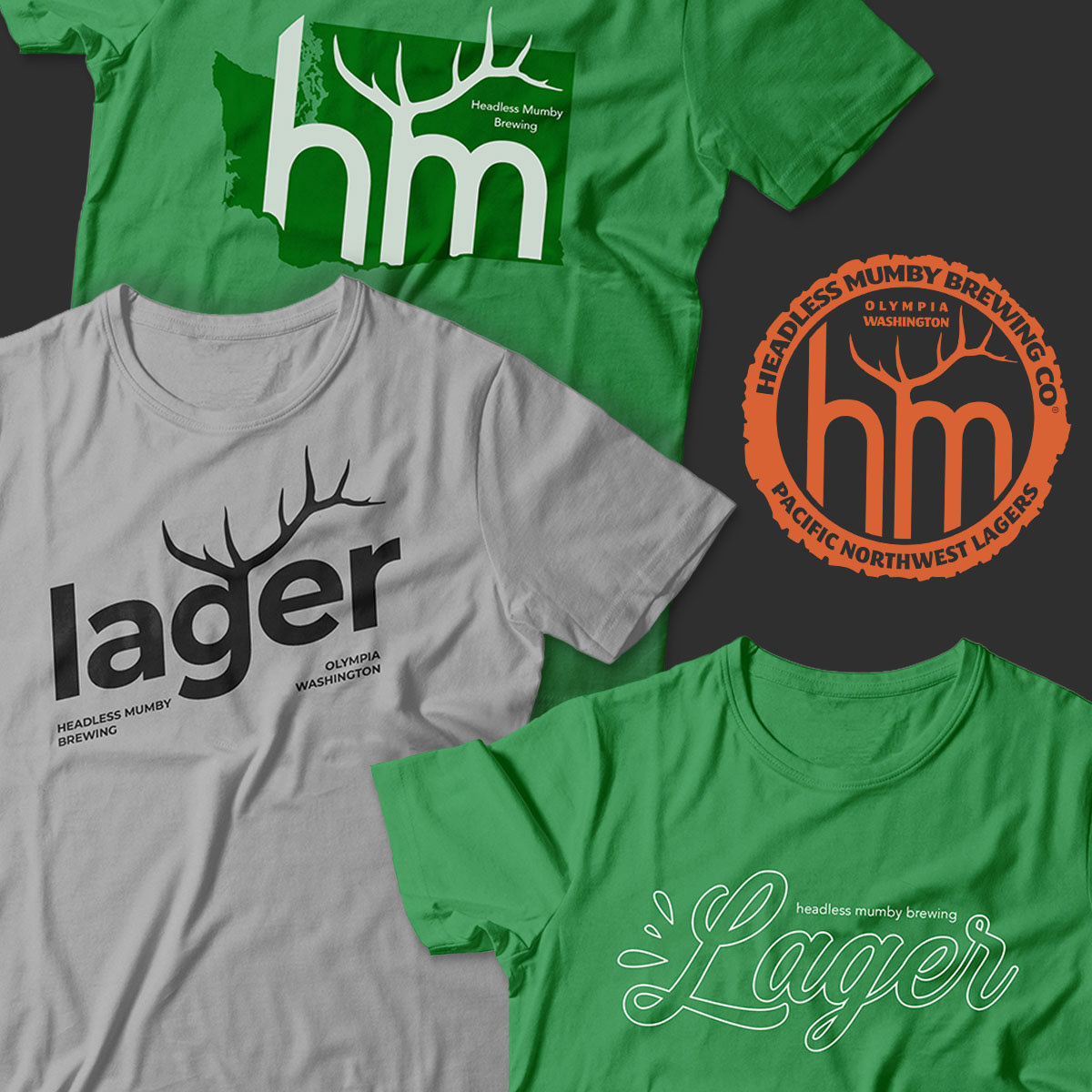 Branded t-shirt designs for Headless Mumby Brewing