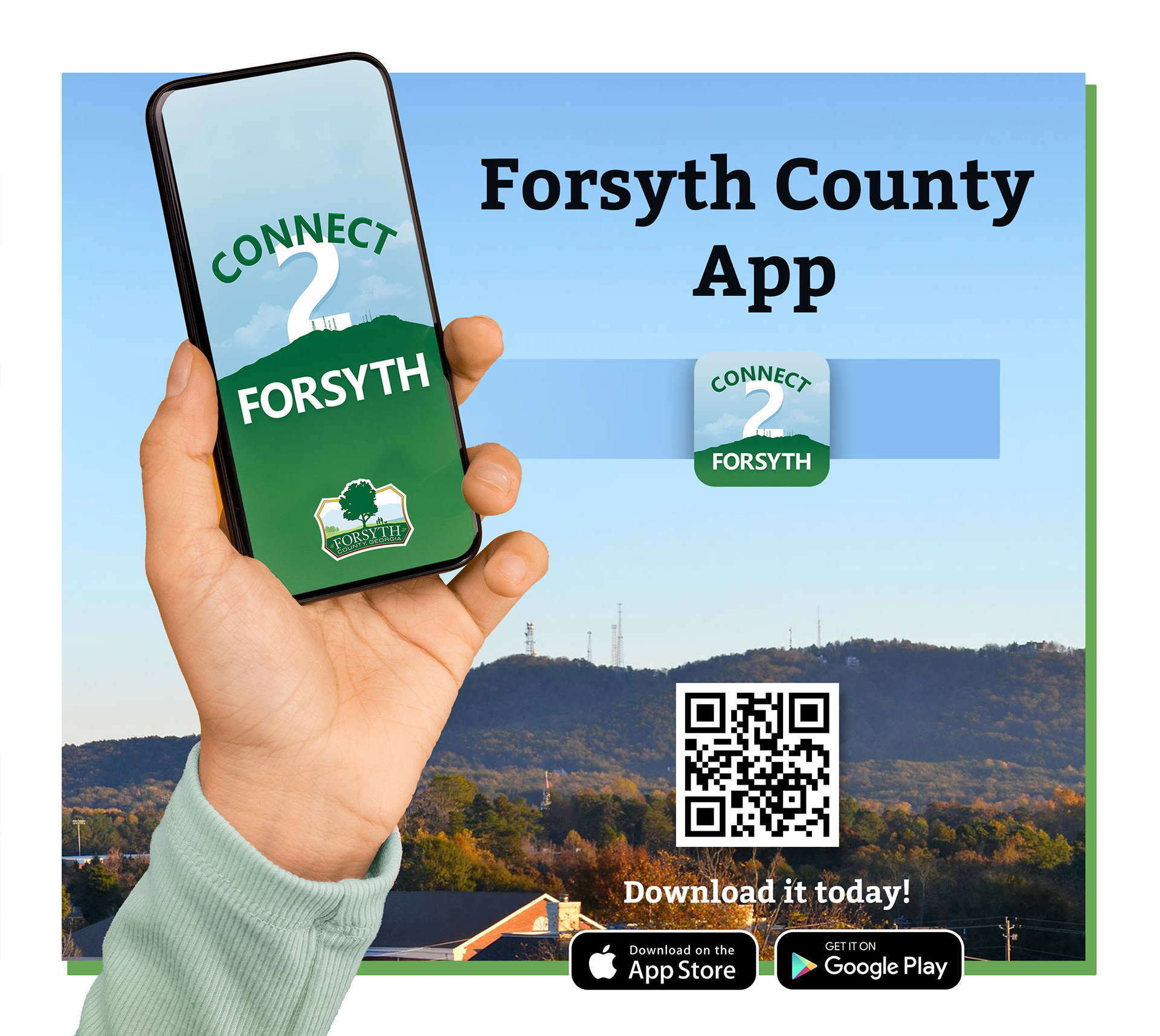Custom app icon, splash screen, photography and layout design for new county app