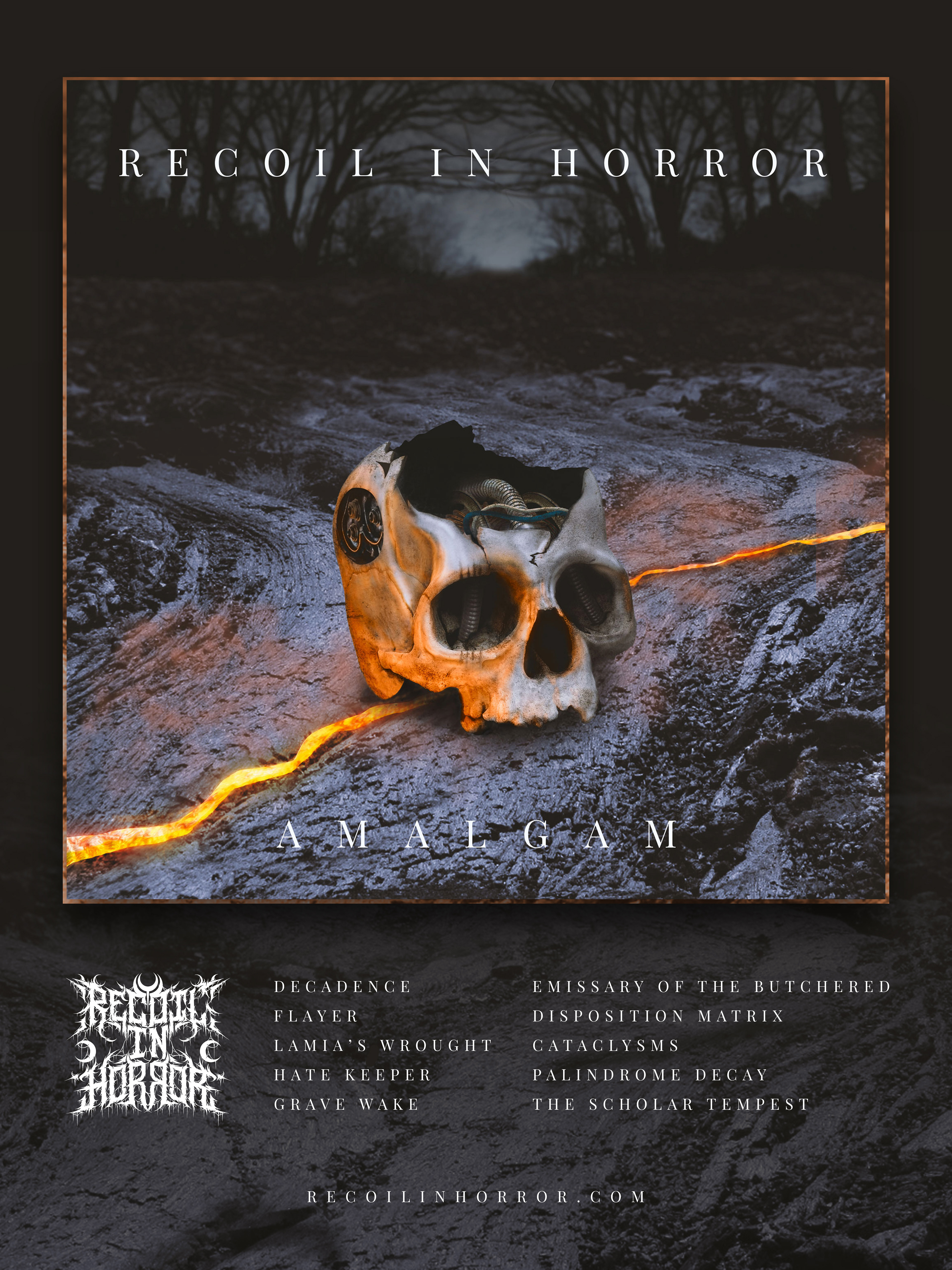 Album artwork (featured on Spotify!) displayed on a custom poster design