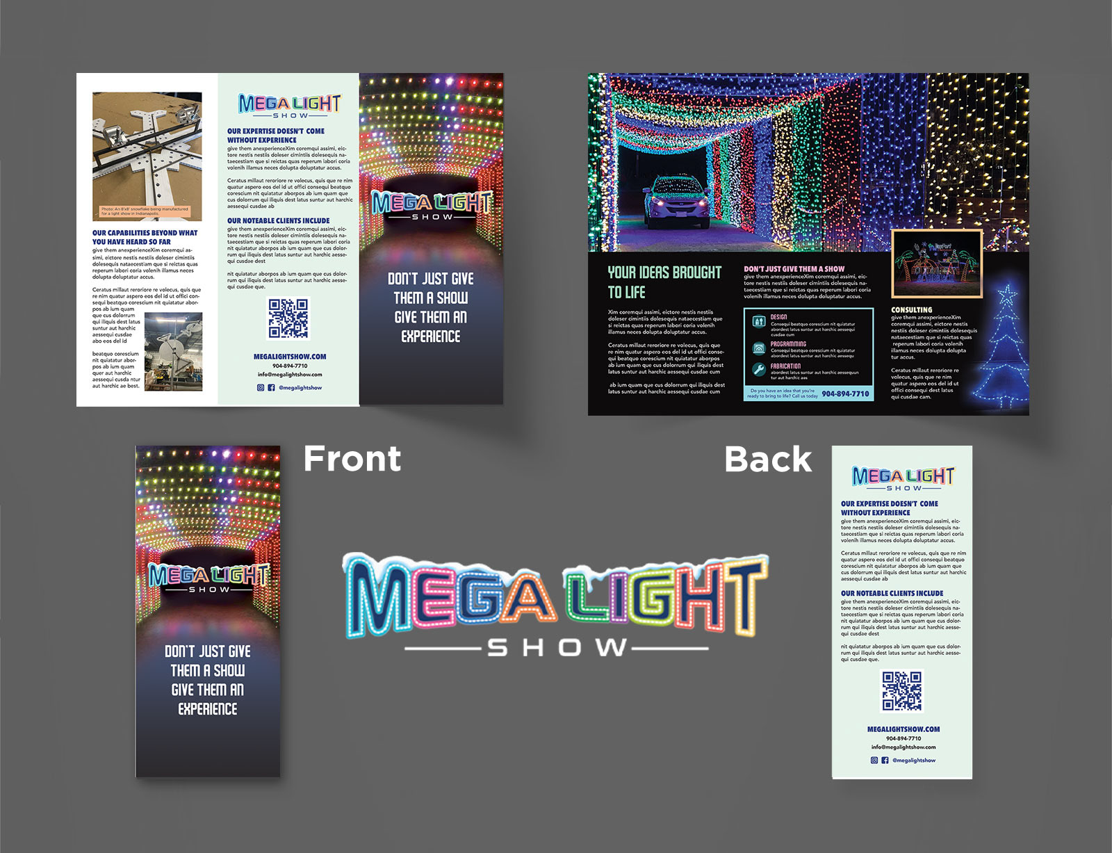 Brochure for "Mega Light Show" 