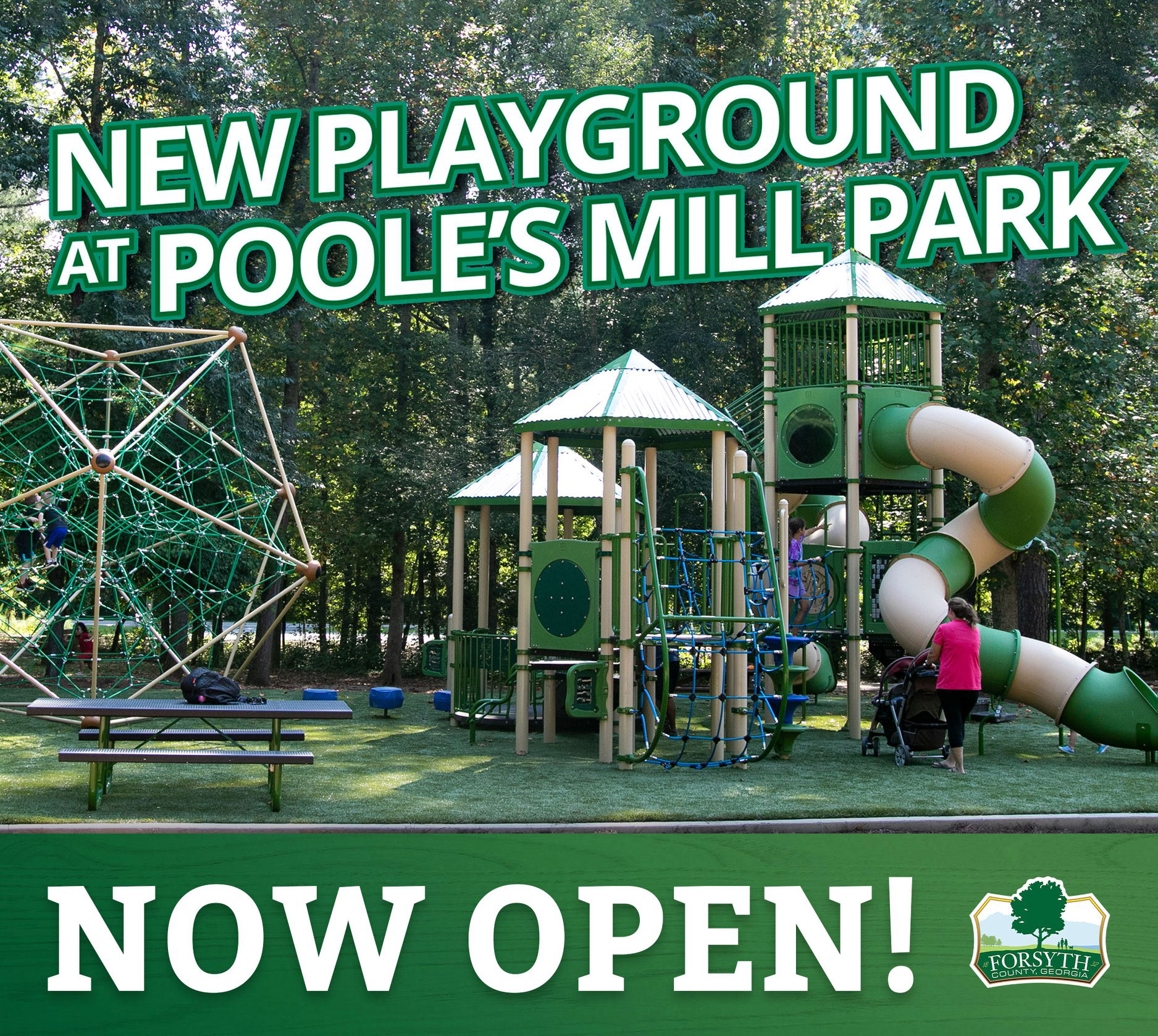 Social media post (and photography) for county park reopening