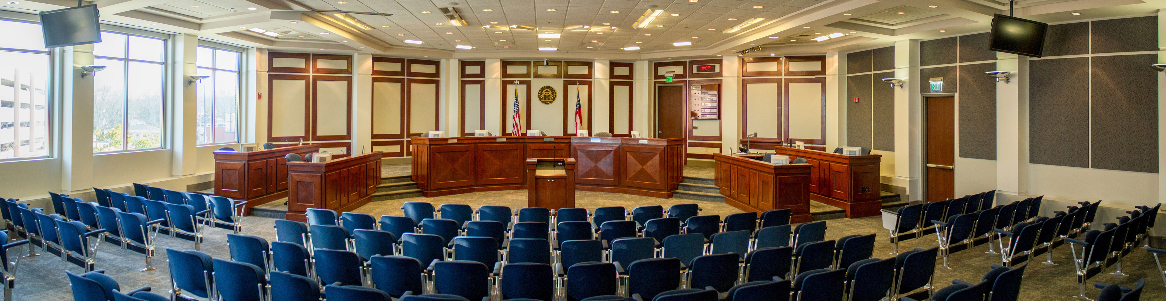Forsyth County Board of Commissioners meeting room