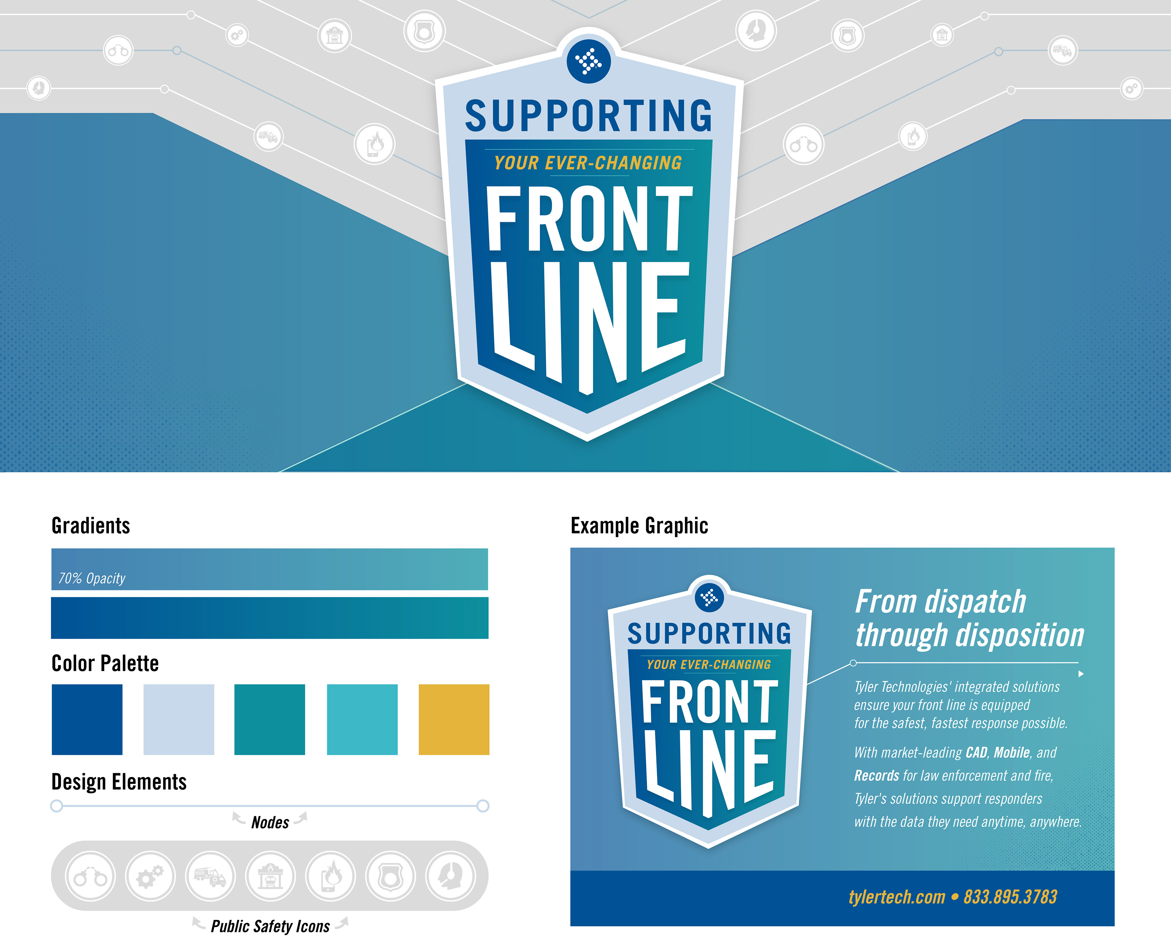 Custom trade show badge and style guide