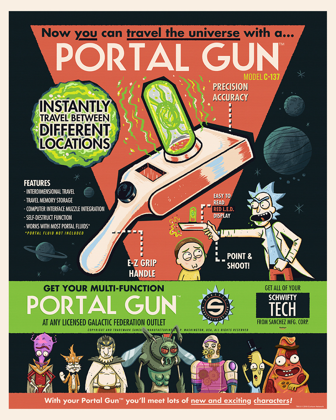 Rick And Morty Portal Posters for Sale