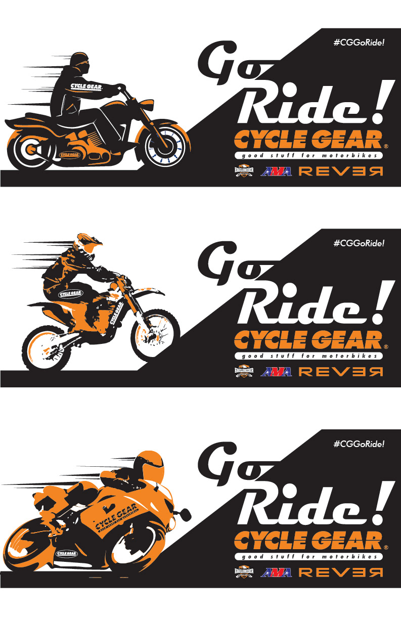 Go Ride Black and Orange Color Scheme