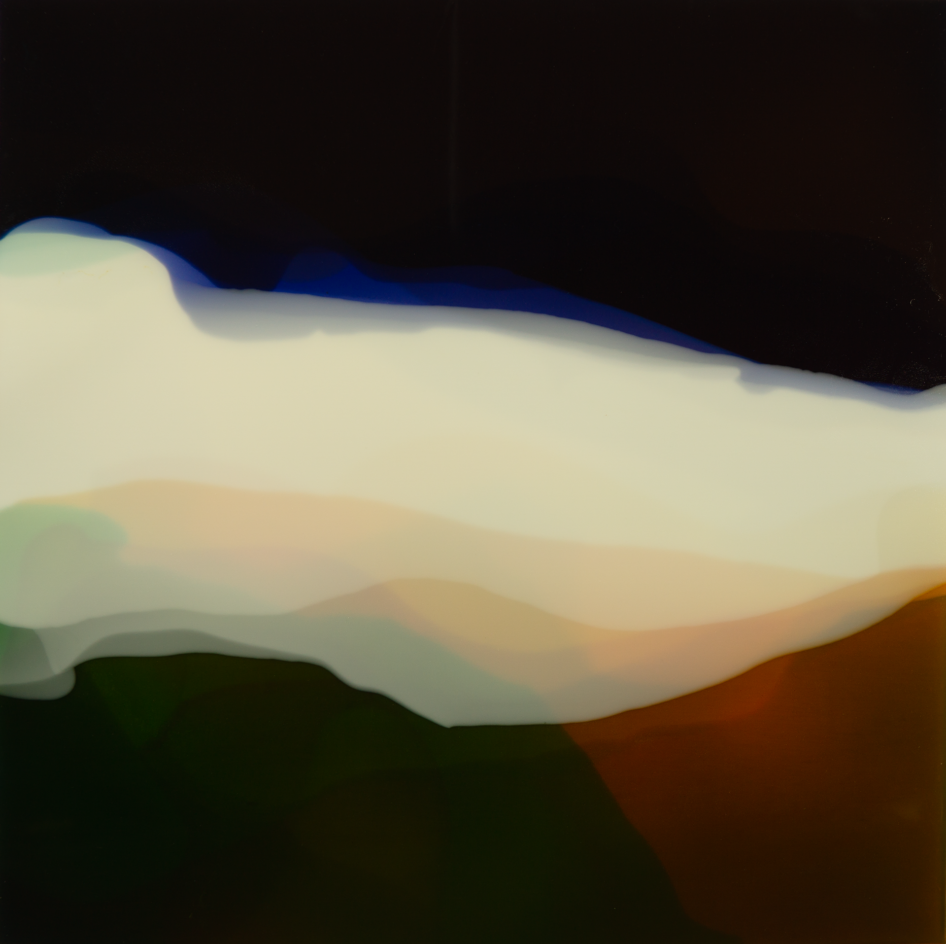 GENESIS 11-24, 2024, Resin and pigments on wood panel, 97.0cmx97.0cm