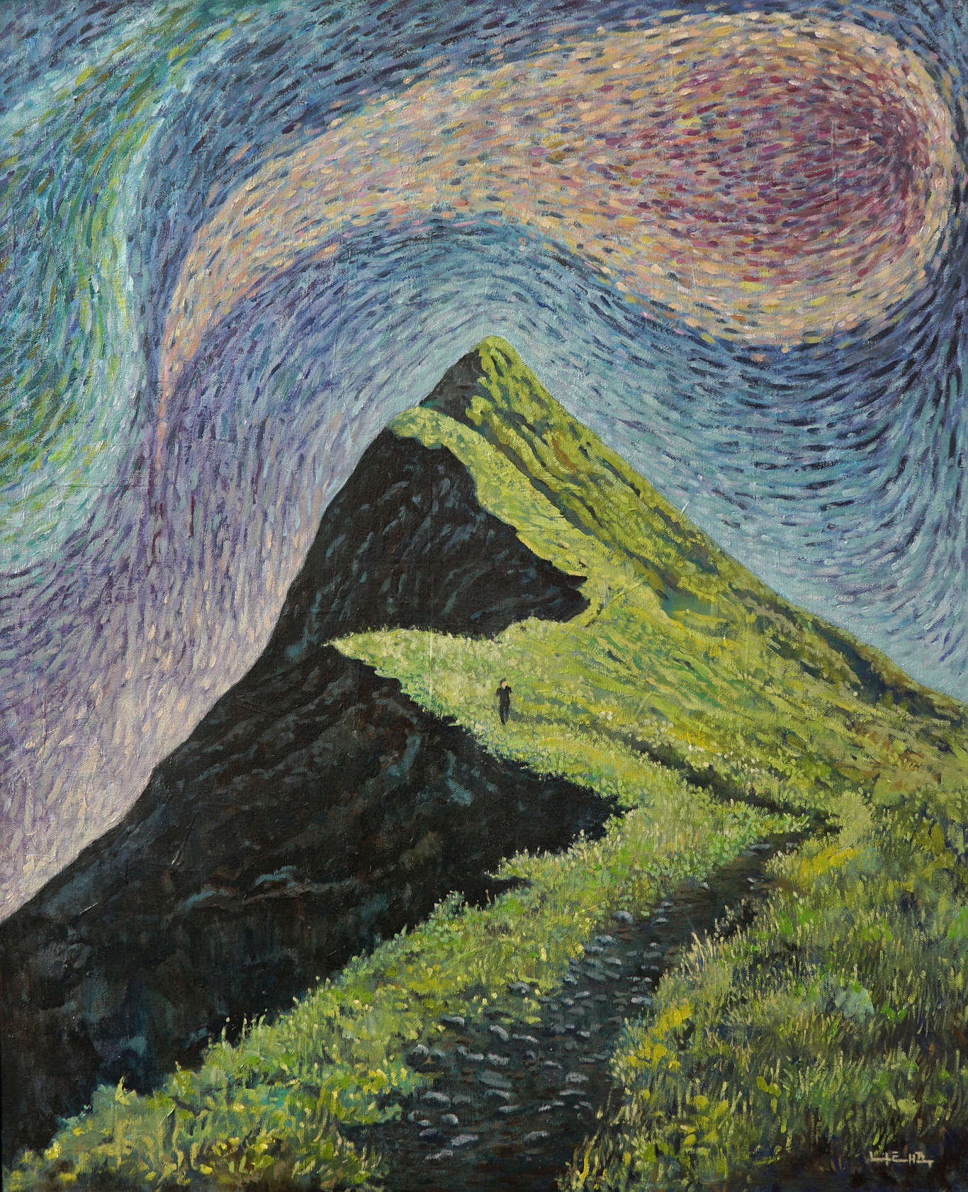 Strange stars, 2021, Oil on canvas, 80.3cm x 65.1cm