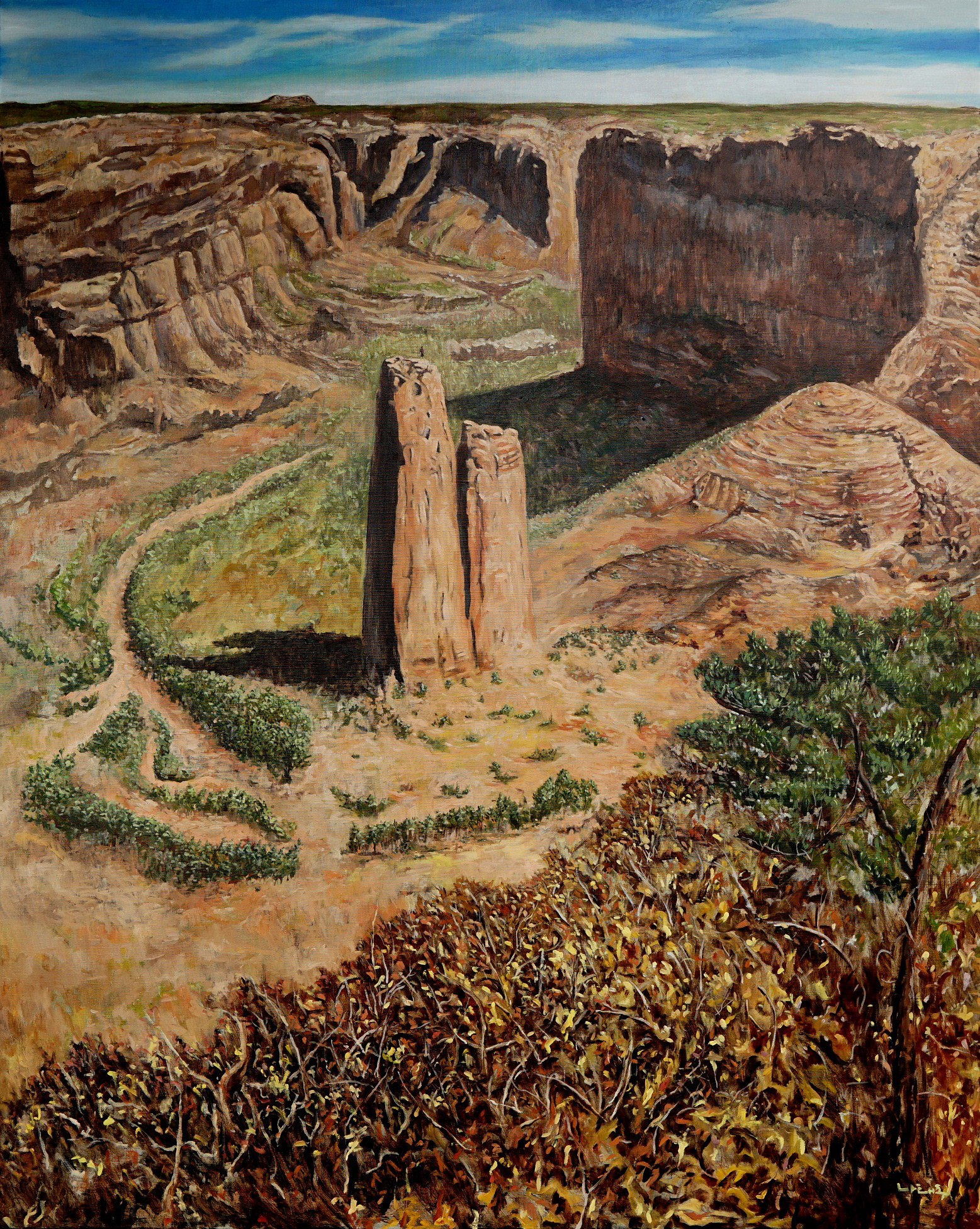 Universal gravitation, 2021, Oil on canvas, 162.2cm x 130.3cm