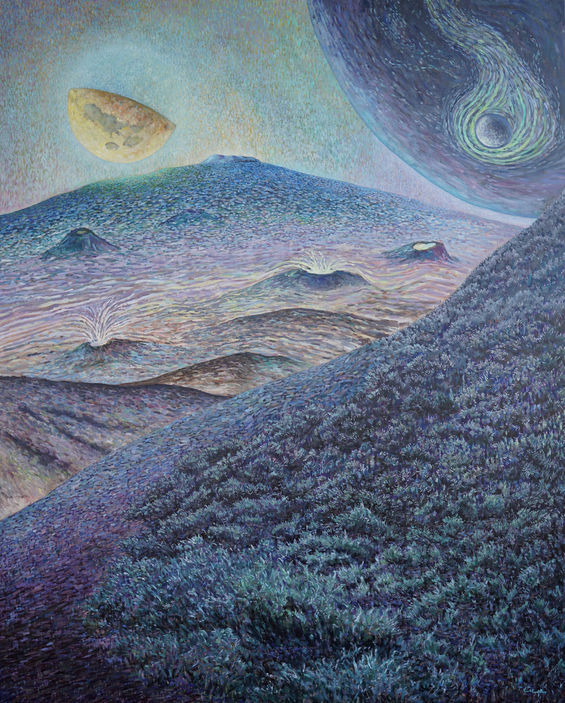 GENESIS(탄 생), 2021, Oil on canvas, 162.2cm x 130.3cm