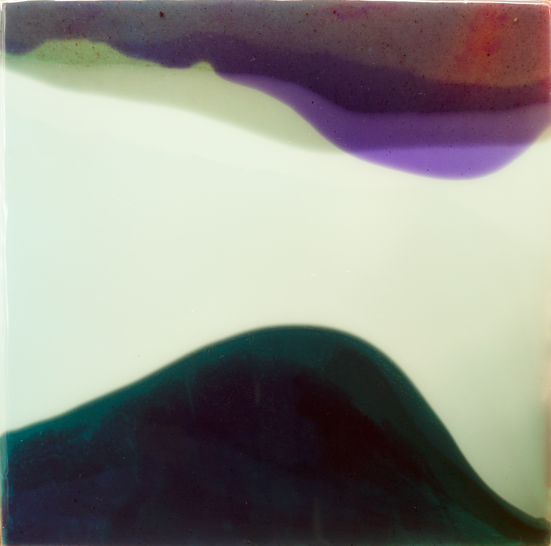 GENESIS 10-23, 2023, Resin and pigments on wood panel, 31.8cm x 31.8cm