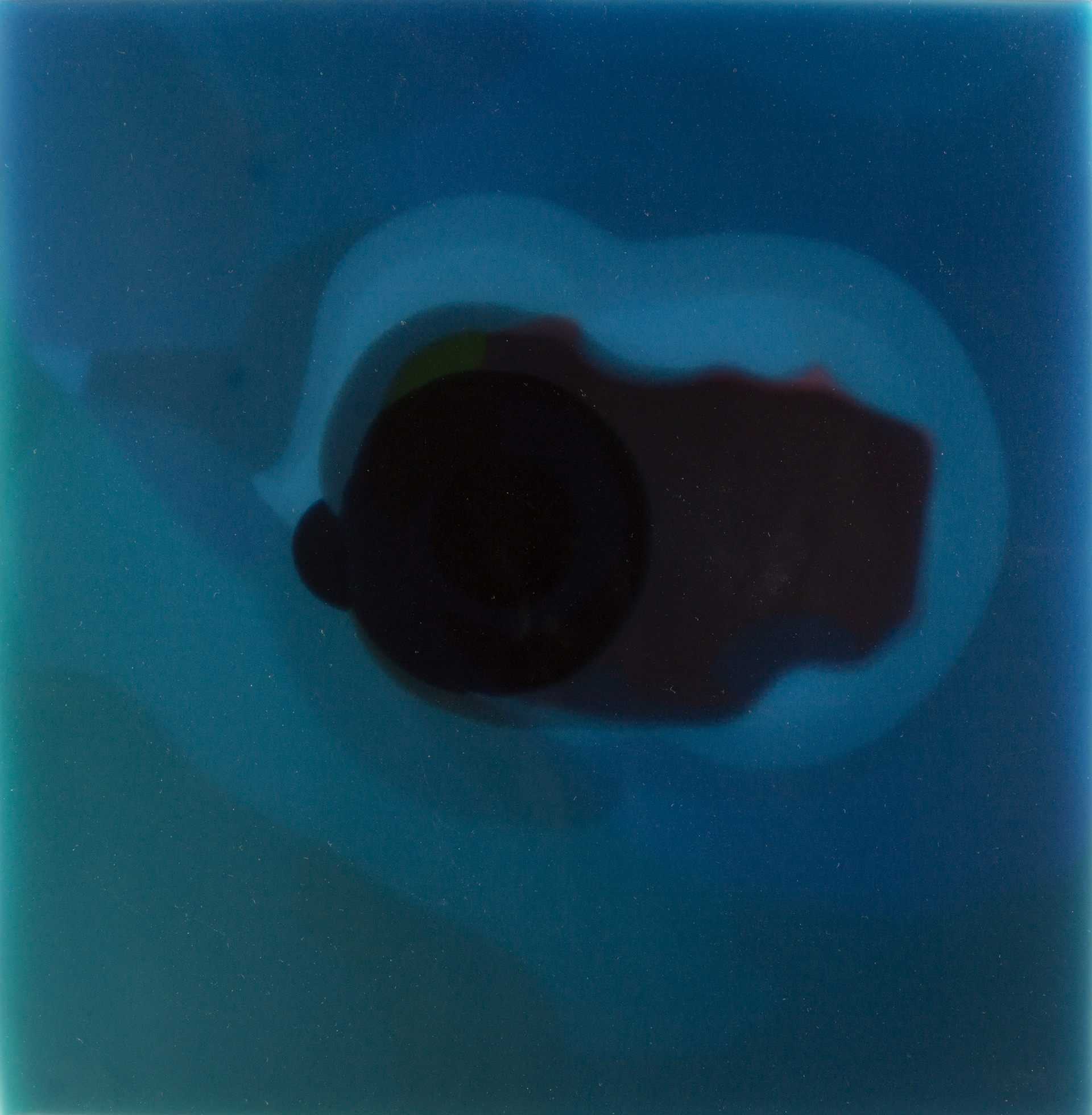 The surface of the deep 8-25, 2025, Resin and pigments on wood panel, 50.0cmx50.0cm