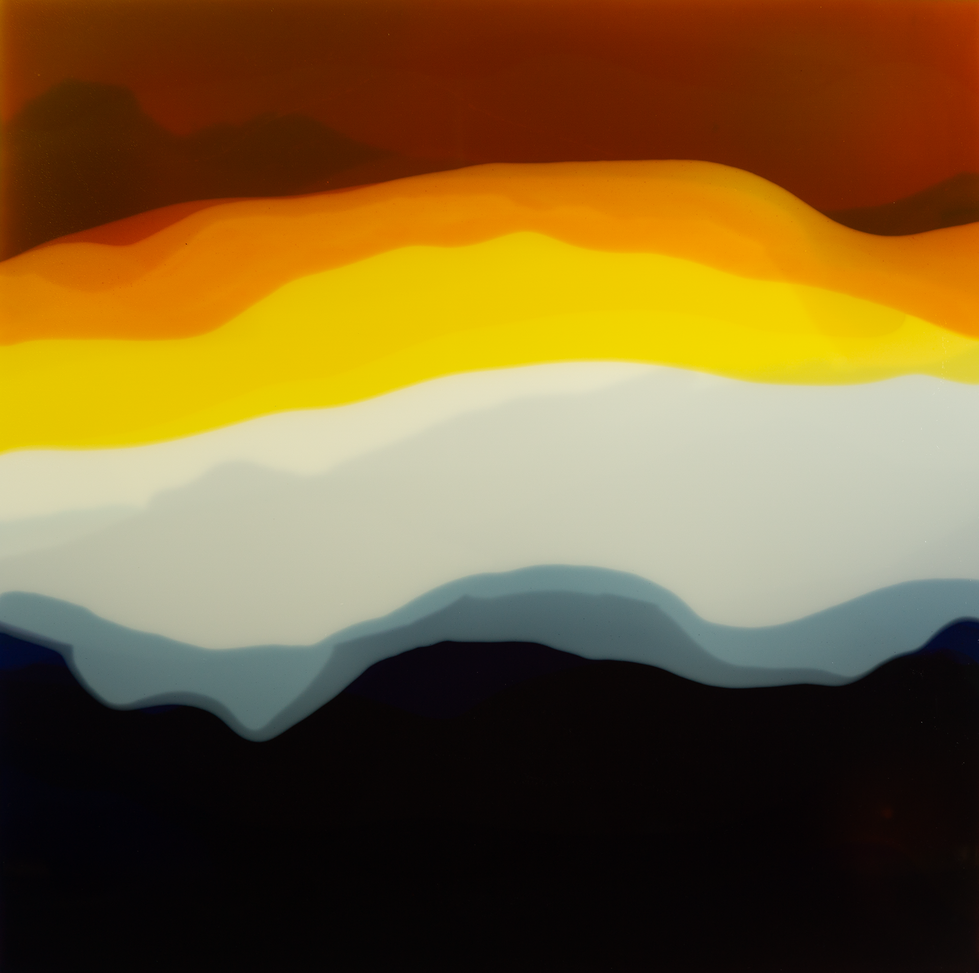 GENESIS 10-24, 2024, Resin and pigments on wood panel, 97.0cmx97.0cm