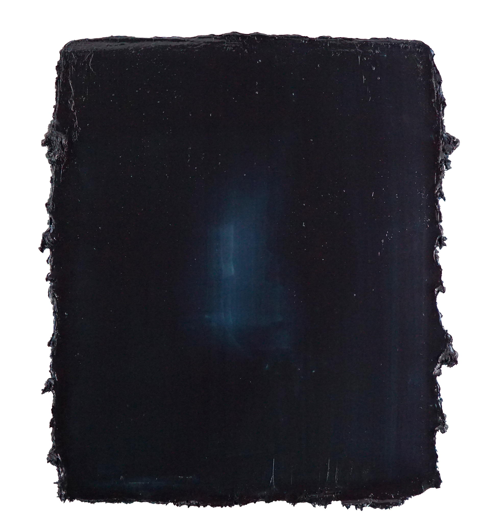 The light no.9, 2022, Silicone and pigments on wood panel, 50.8cmx44.6cm