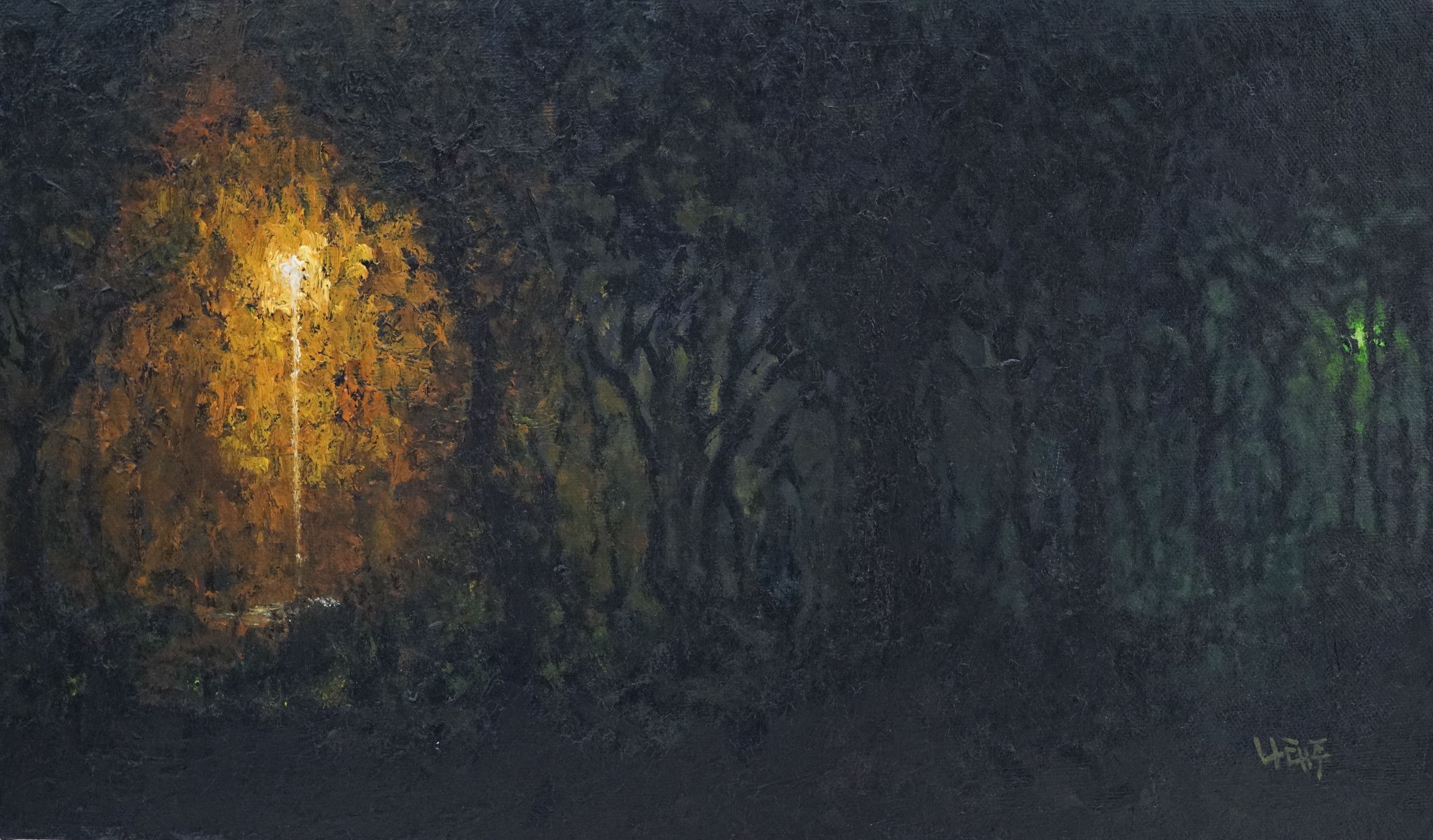 귀 로, 2015, Oil on canvas, 40.9cm x 24.2cm