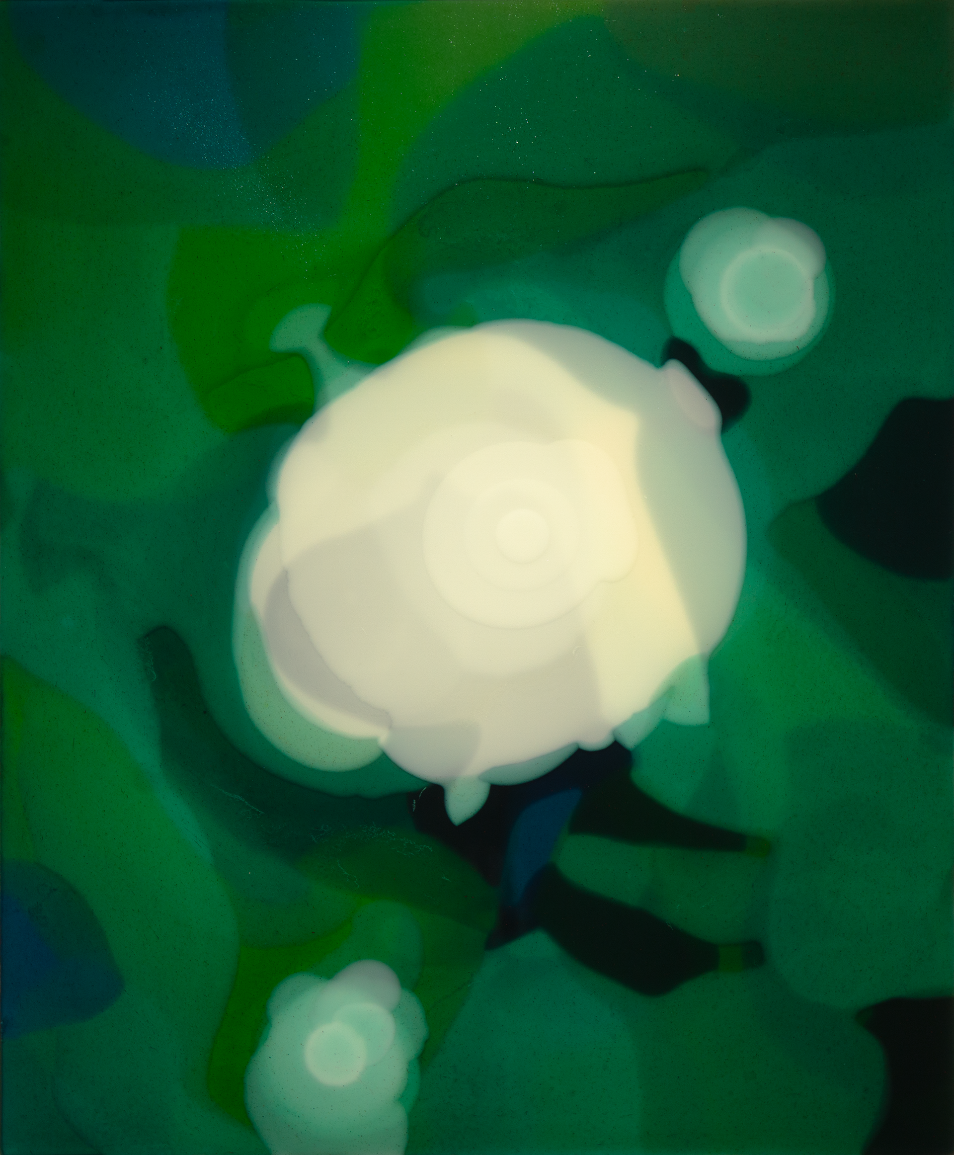 The surface of the deep 2-25, 2025, Resin and pigments on wood panel, 60.6cmx50.0cm