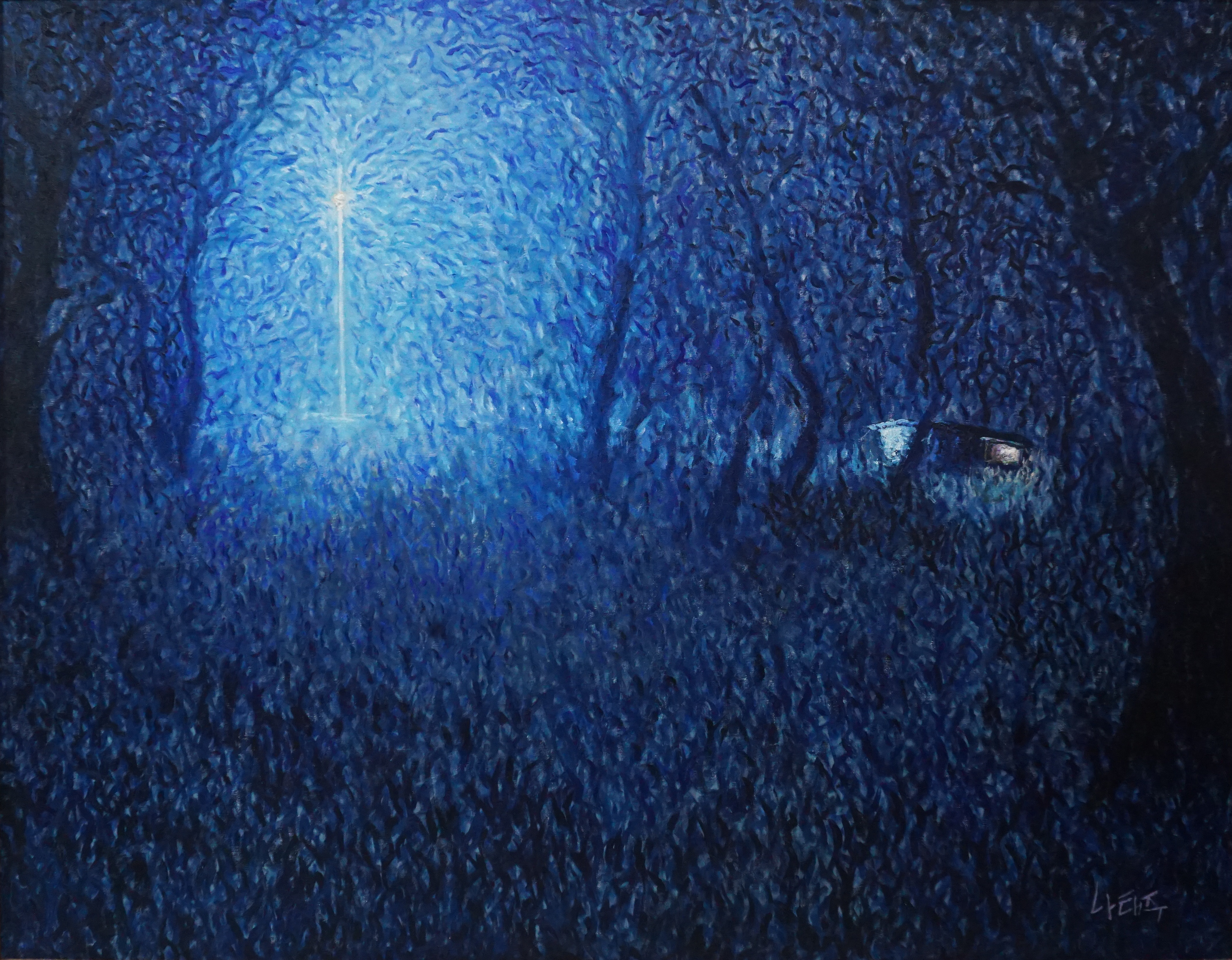 나 홀로 있는 시간 2, 2015, Oil on canvas, 116.8cm x 91.0cm