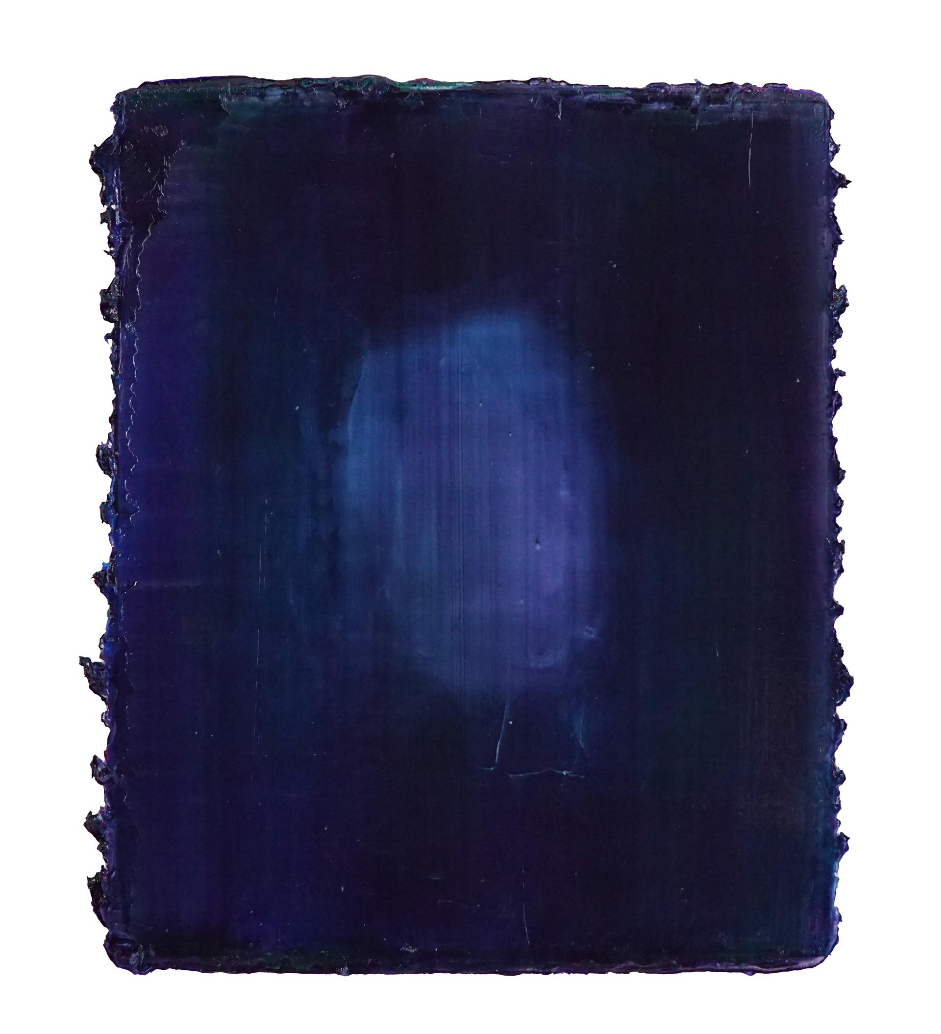 The light no.8, 2022, Silicone and pigments on wood panel, 48.2cmx41.1cm
