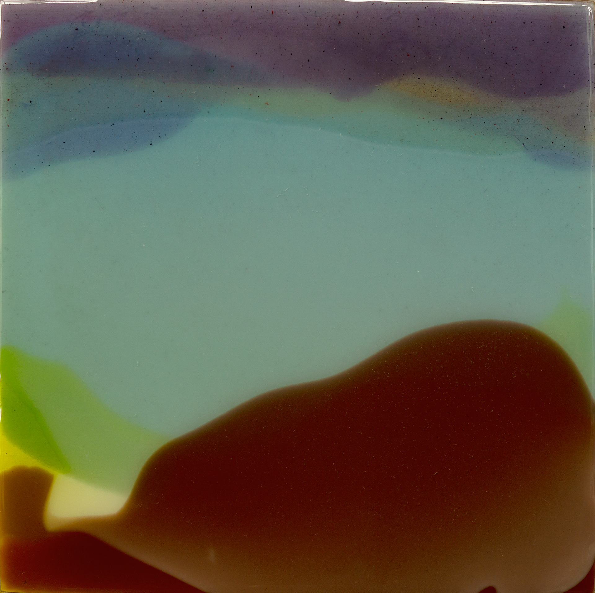 GENESIS 14-23, 2023, Resin and pigments on wood panel, 31.8cm x 31.8cm