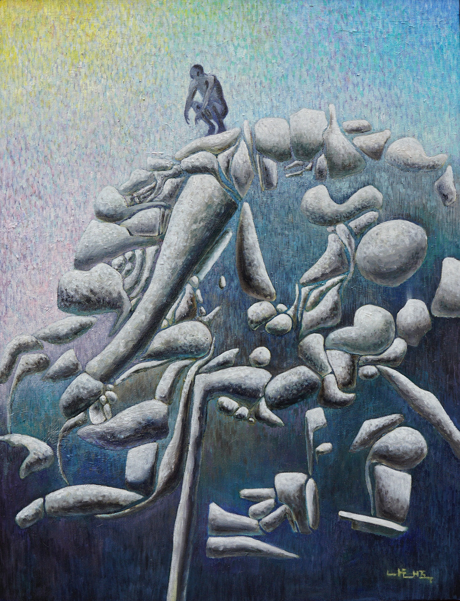 Circle of nature 2, 2021, Oil on canvas, 65.1cm x 50.0cm