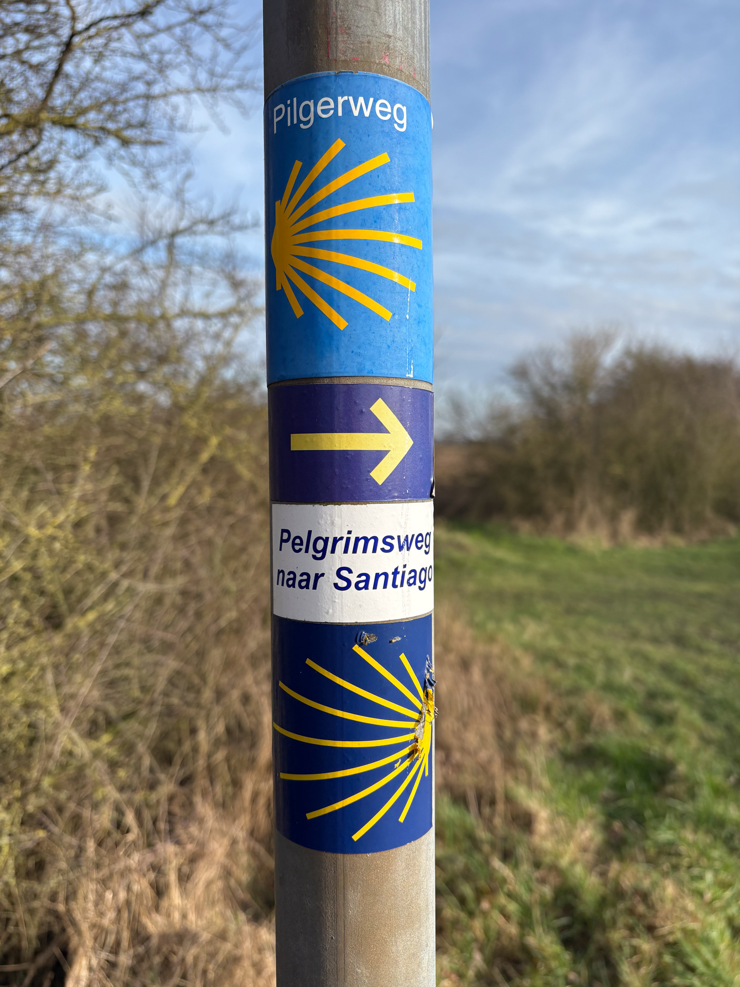 Da's leuk, stukje van de beroemde Camino!