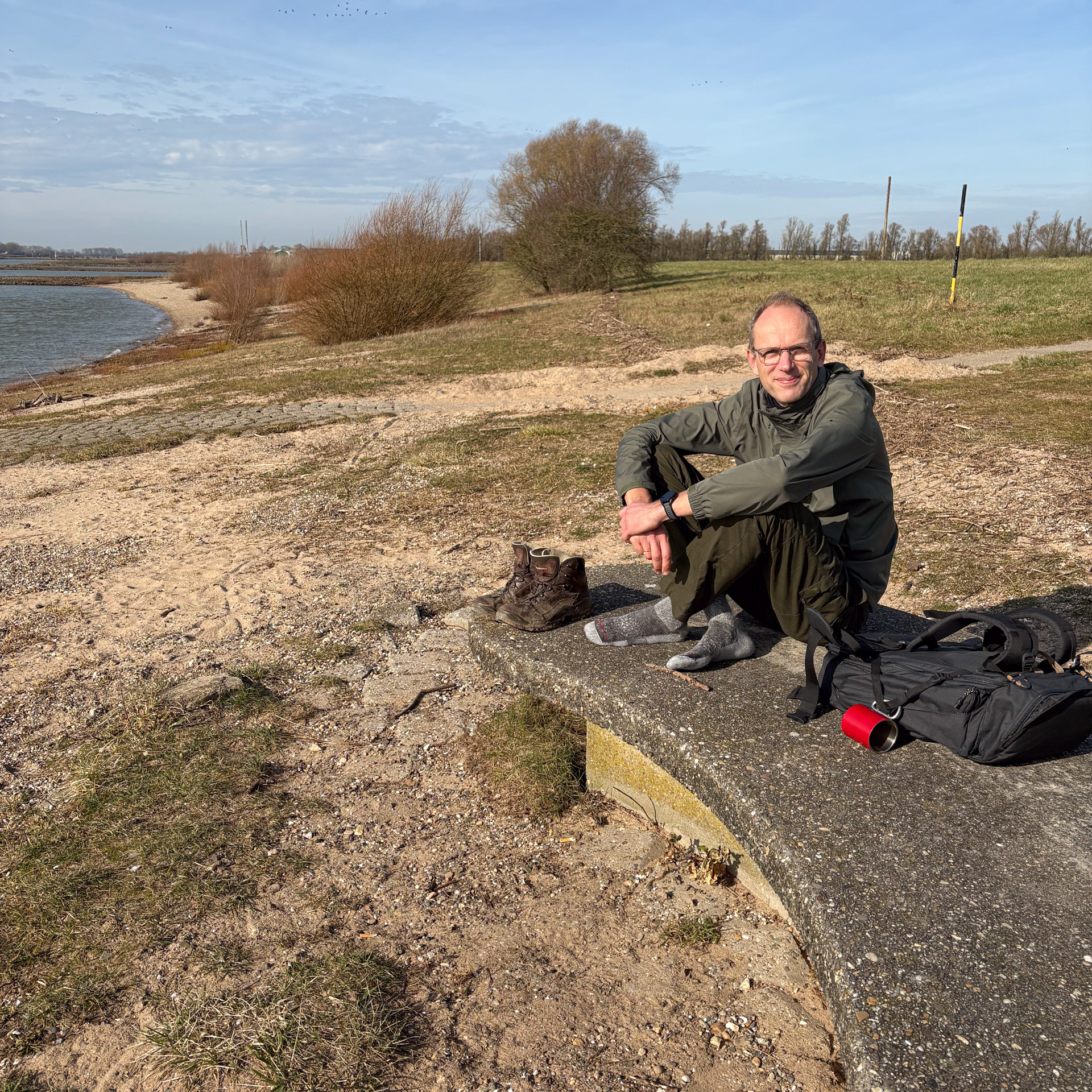 45 minuten wachten op veerboot