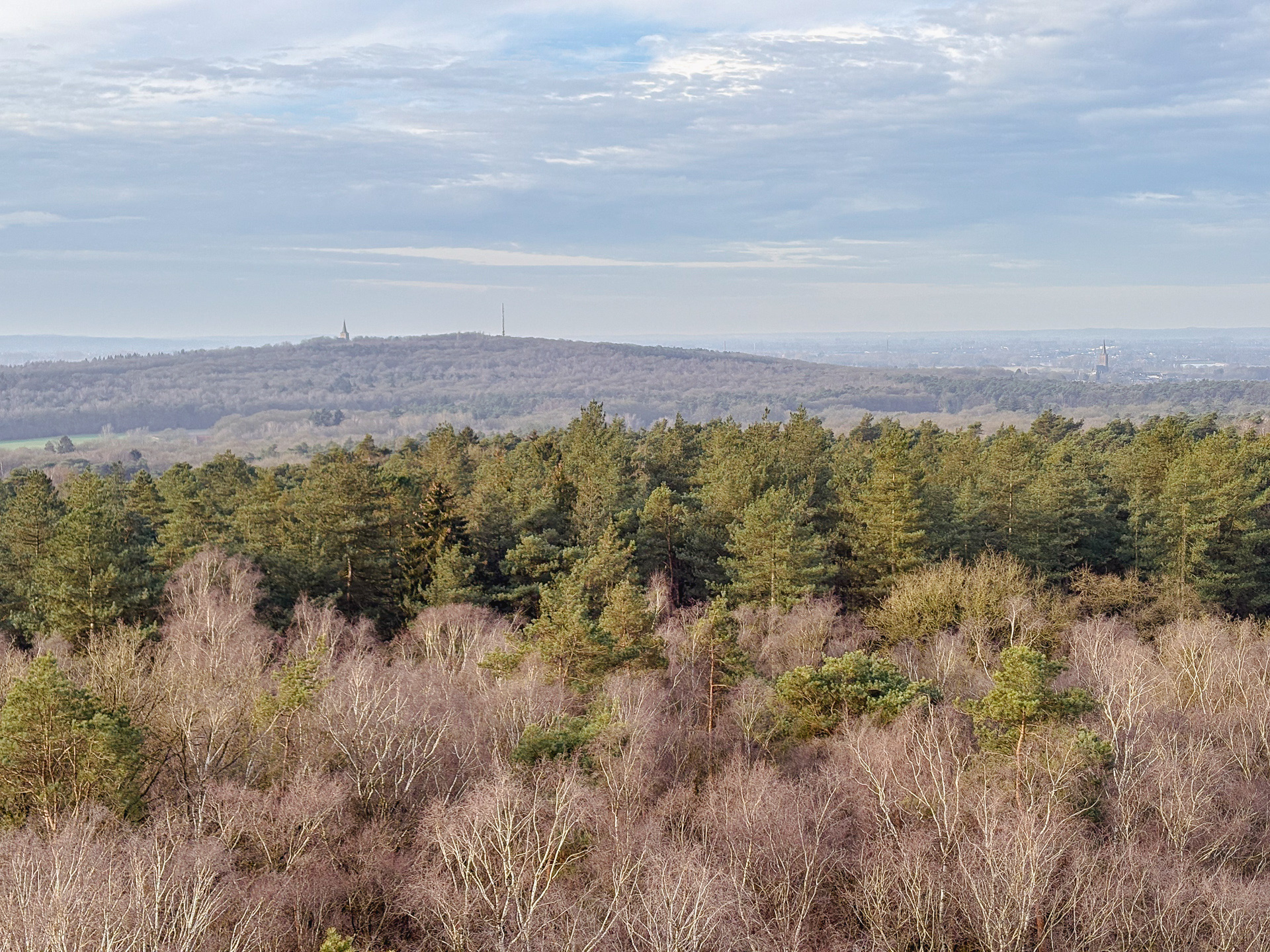 Uitzicht na 105 treden op Hulzenberg toren