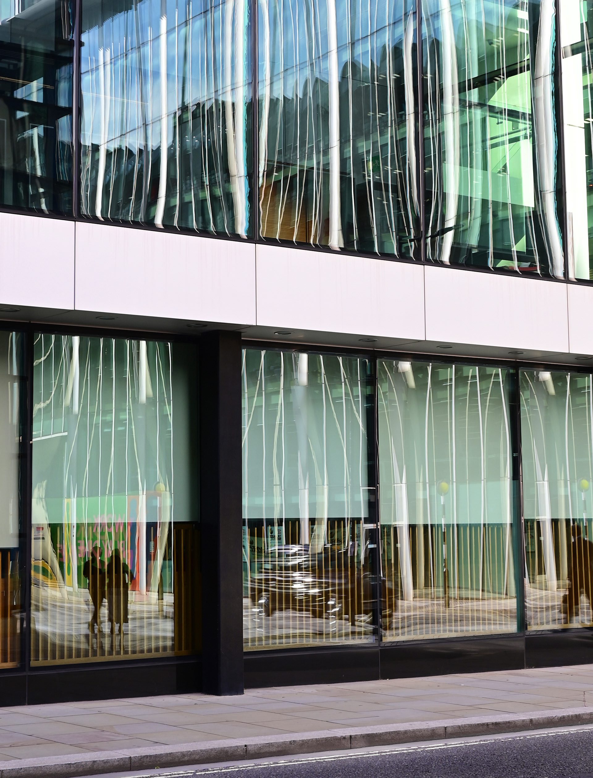 Window reflections, near The Barbican