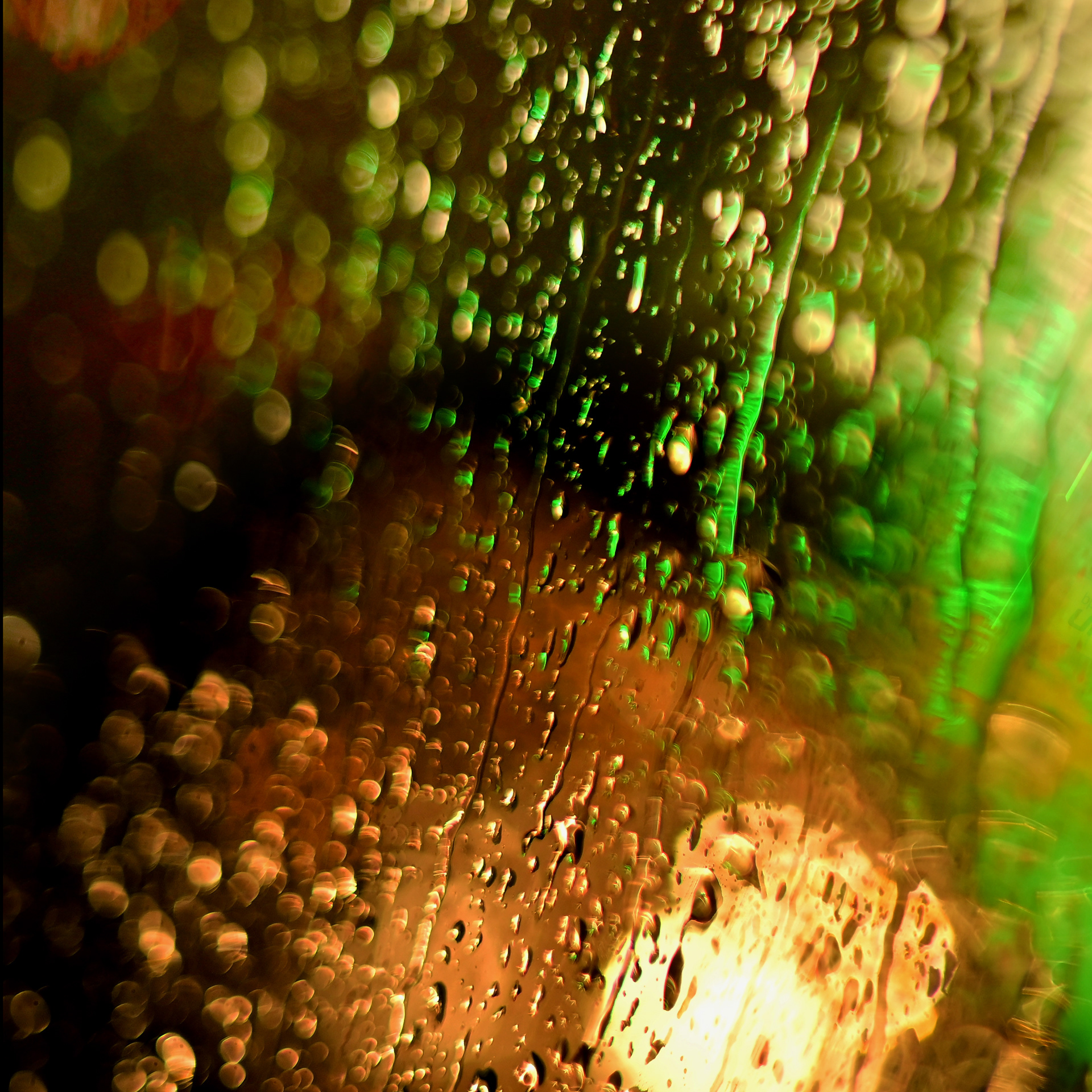 Through a wet windscreen, Ripon, 10pm August