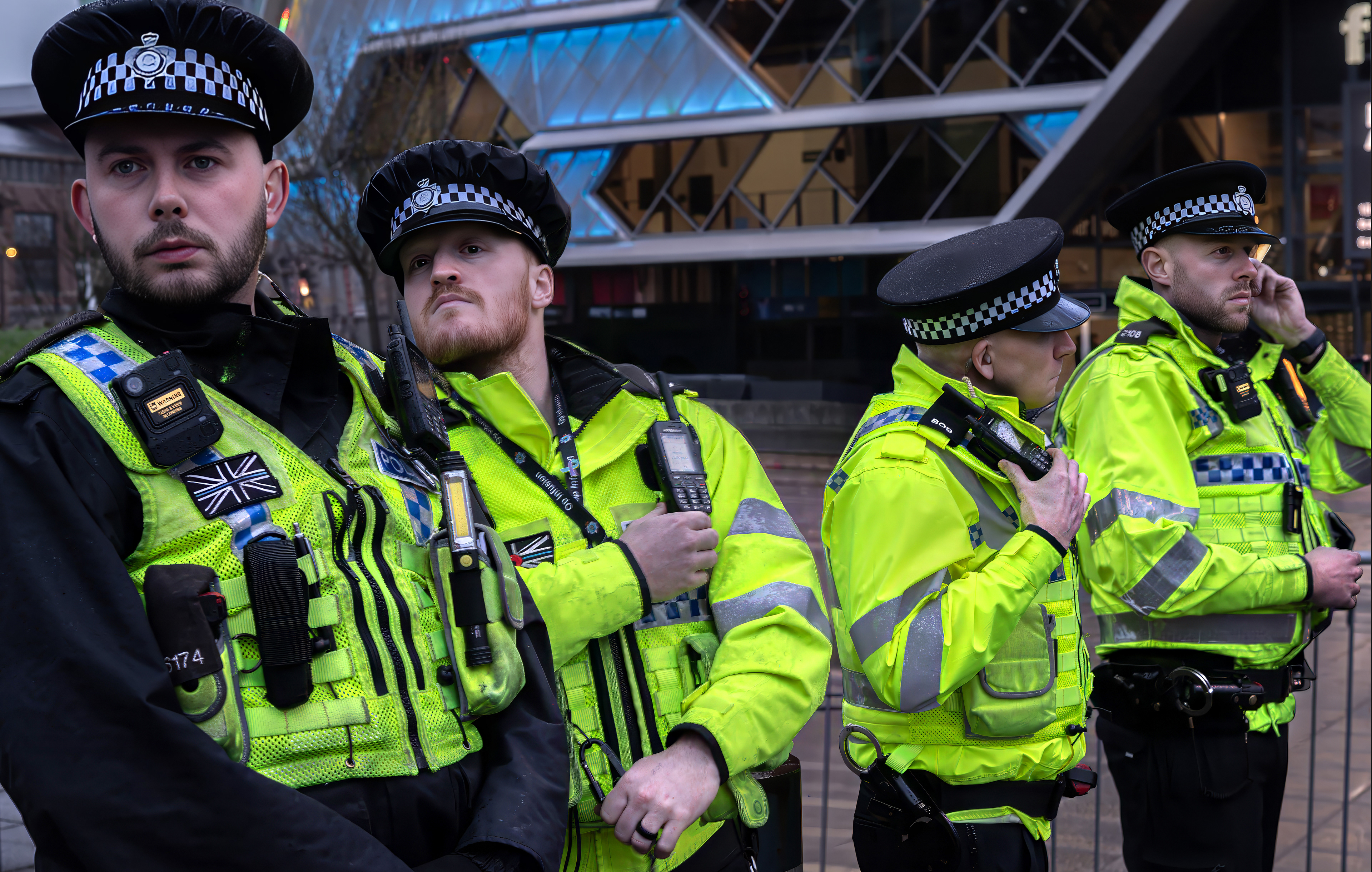 Crowd control, Reform rally, Leeds