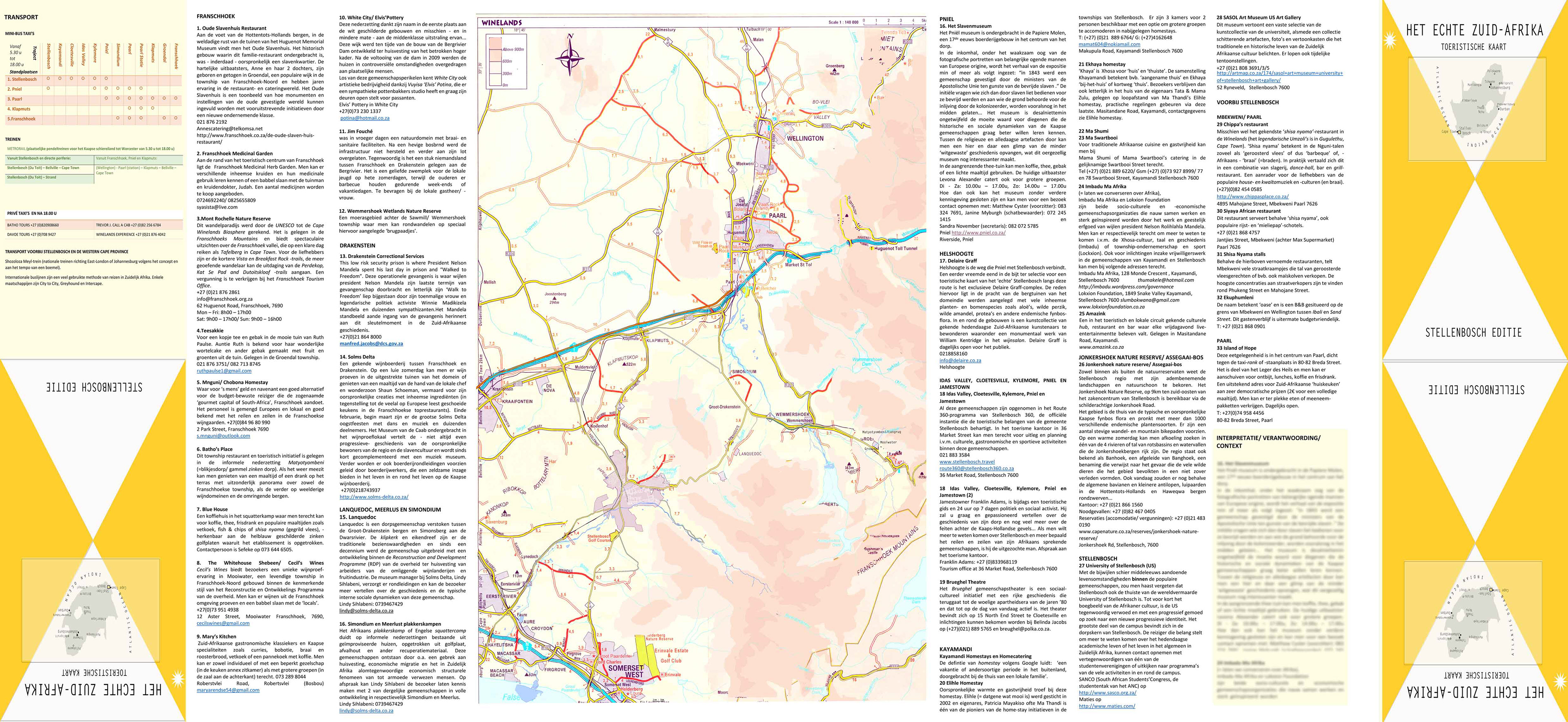Concept design for a tourist road-map of the Greater Stellenbosch area