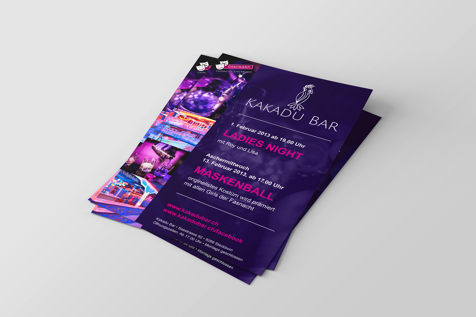 Flyergestaltung | Kakadu Bar | Steckborn