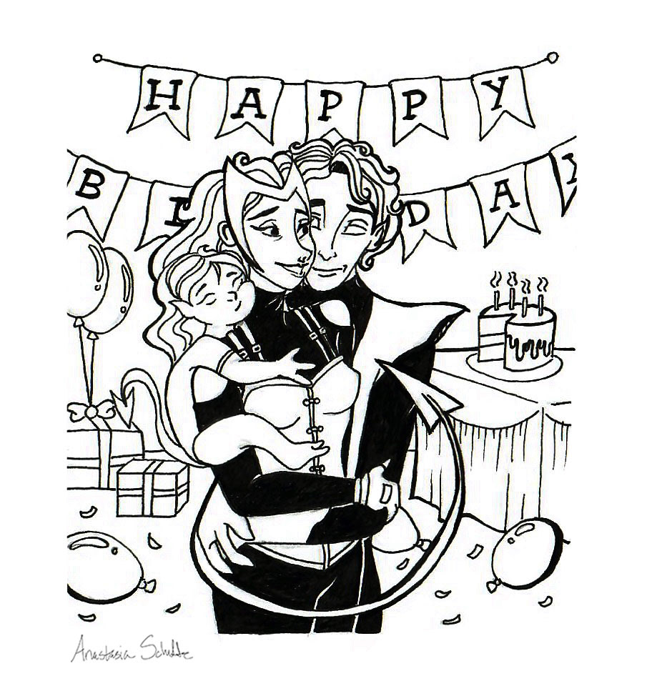 Scarlet Witch & Nightcrawler #1 - Ink, 2021