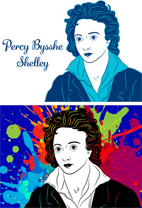 Portrait of Percy Bysshe Shelley
