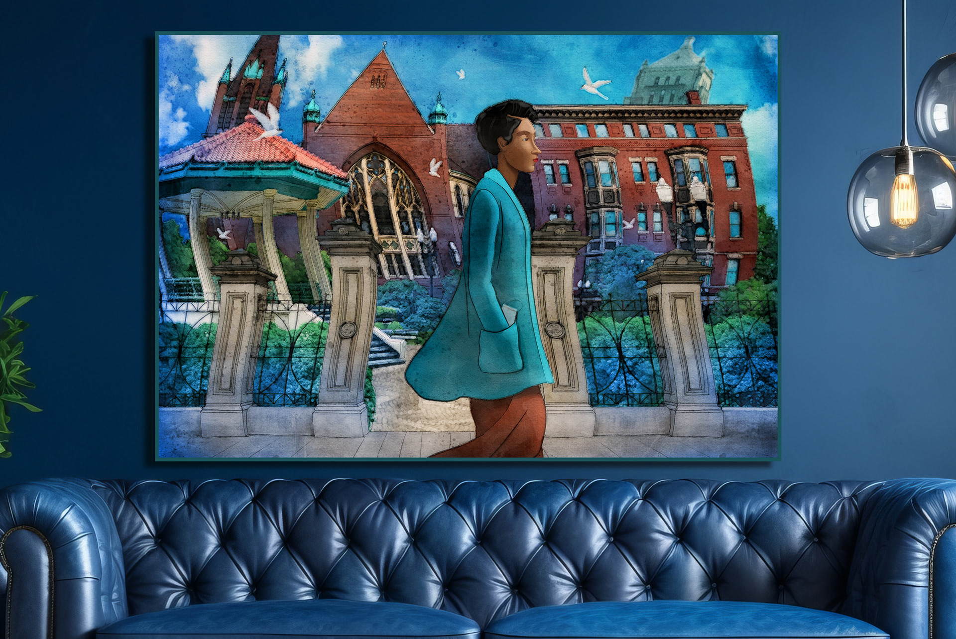 "A Solitary Stroll Past Washington Park" (OTR Cincinnati)