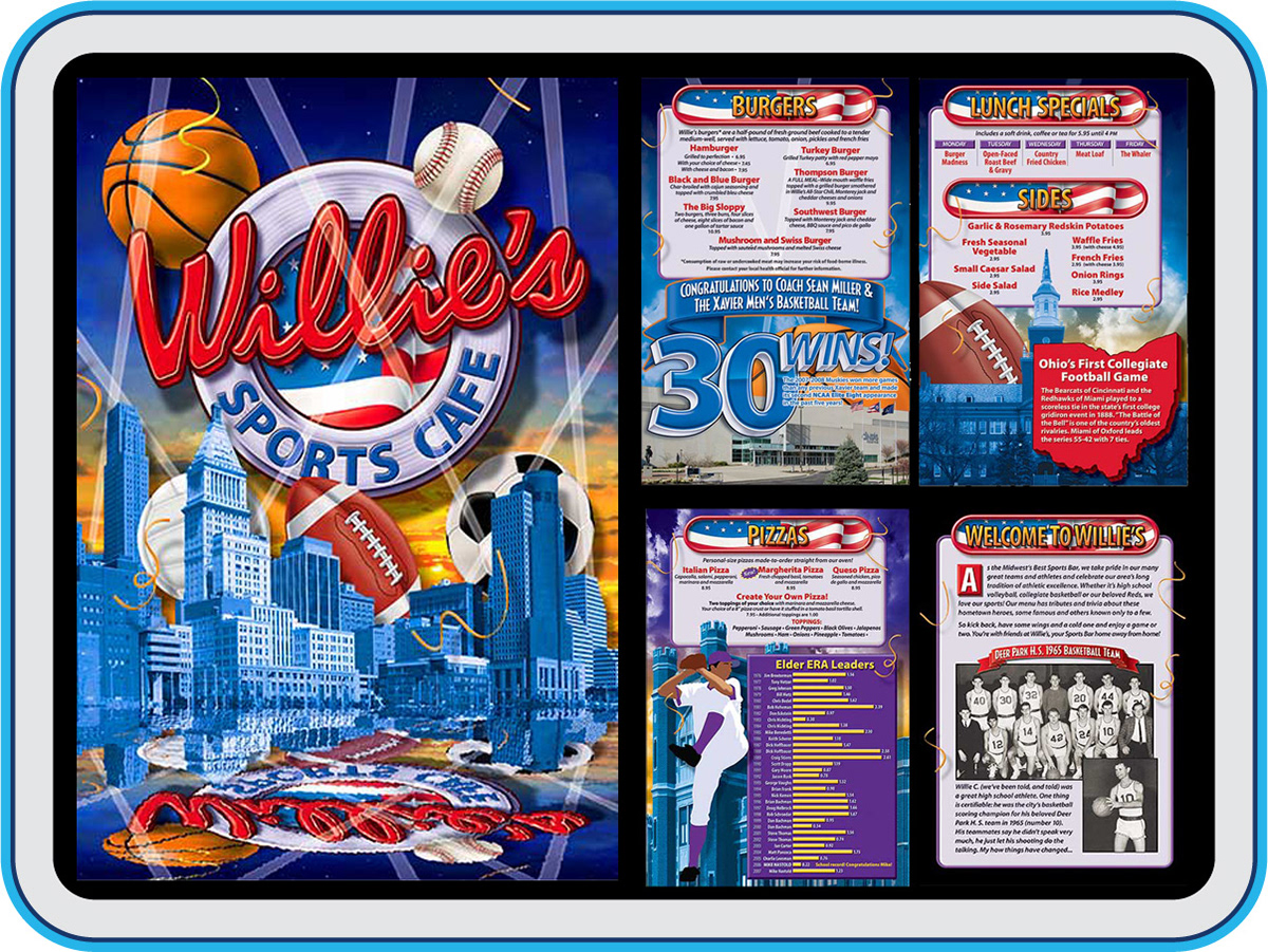 For Menu Partners/Willie's, Cincinnati,Ohio