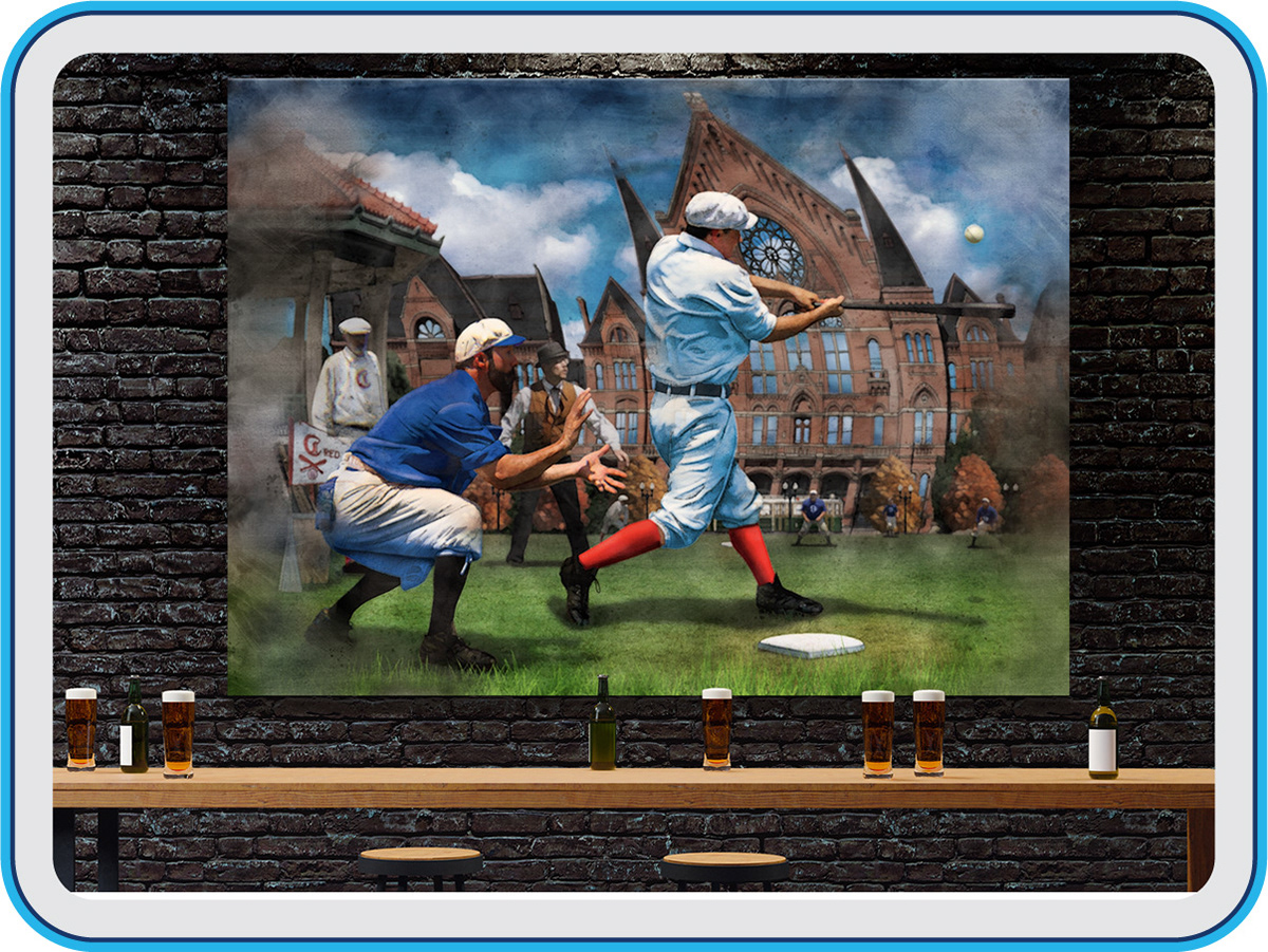 OTR Vintage baseball art
